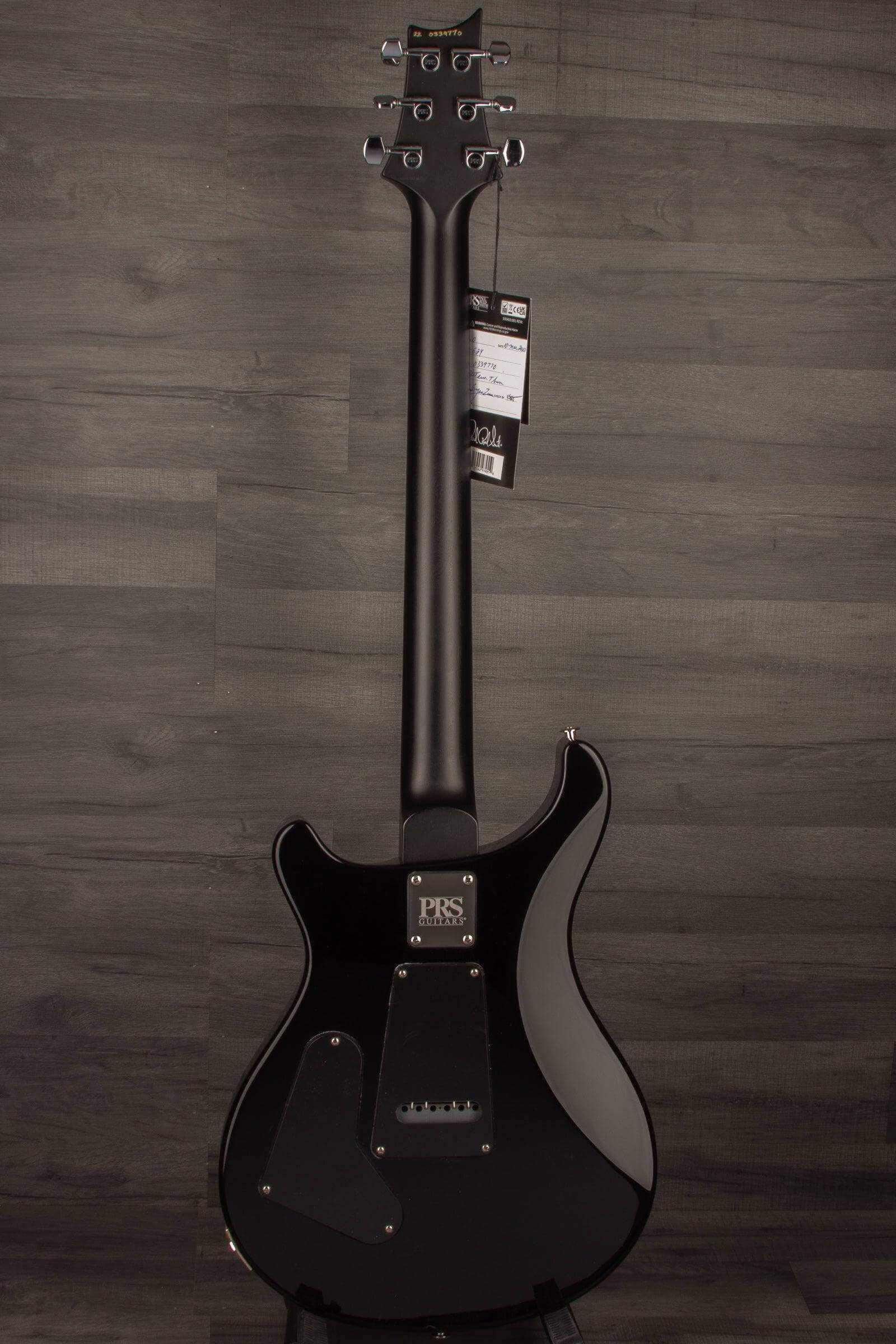 PRS CE24 Whale Blue Smokeburst, Blackout Neck