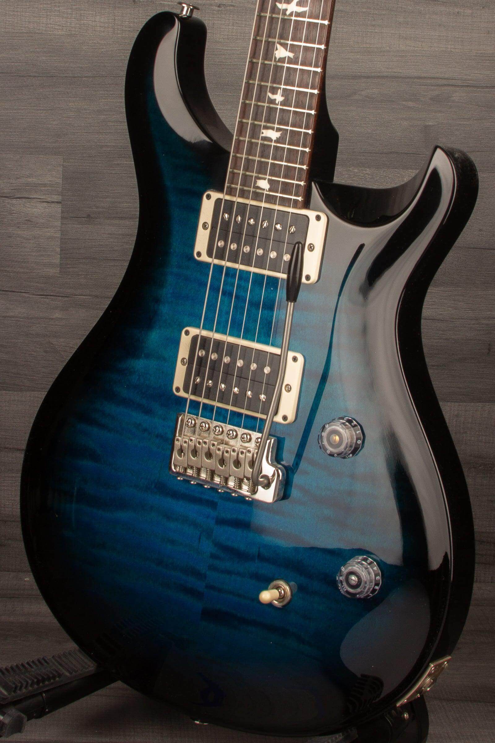 PRS CE24 Whale Blue Smokeburst, Blackout Neck