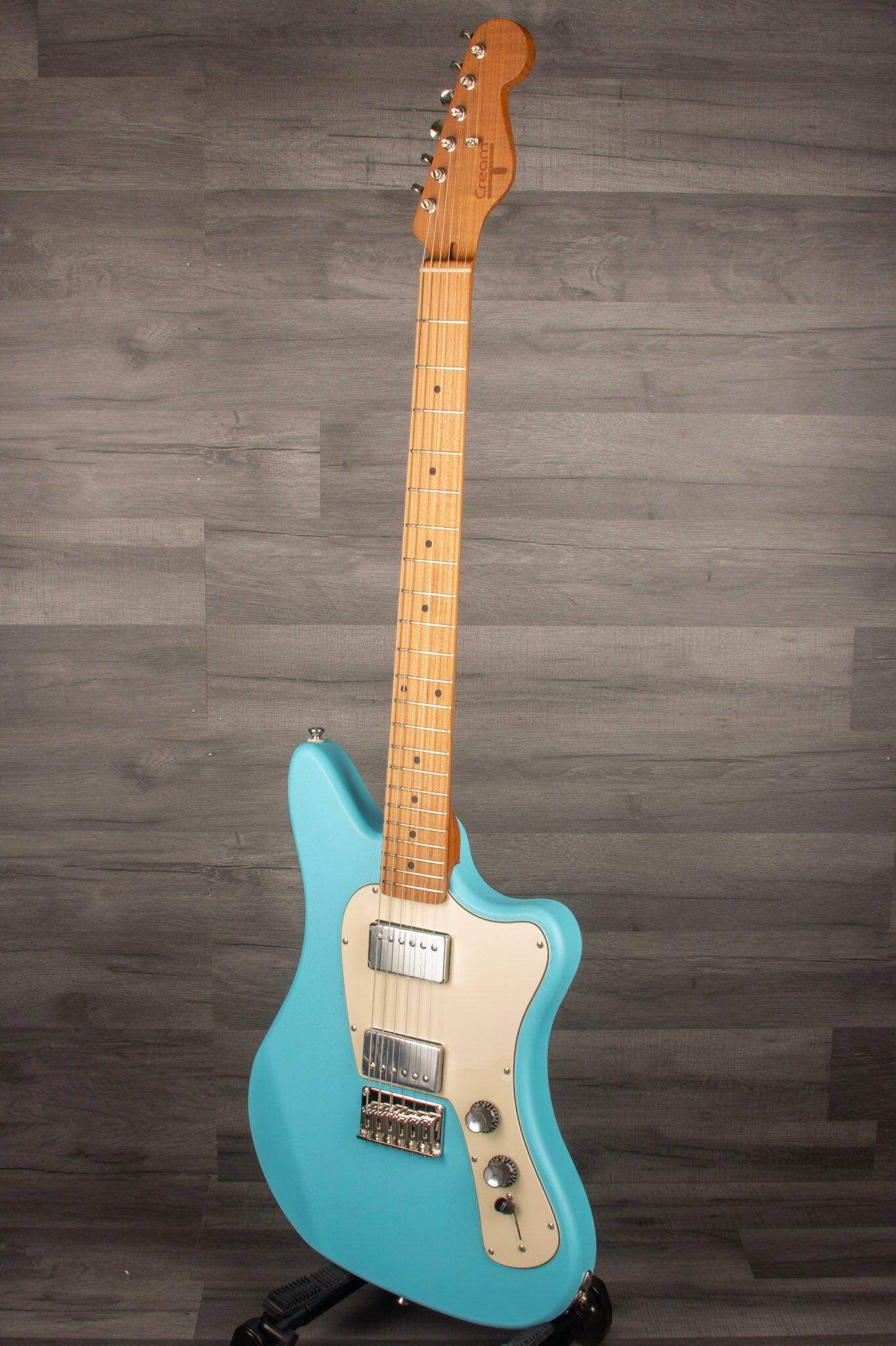 Cream T Guitars - Crossfire Standard with Pickup Swapping in Daphne Blue