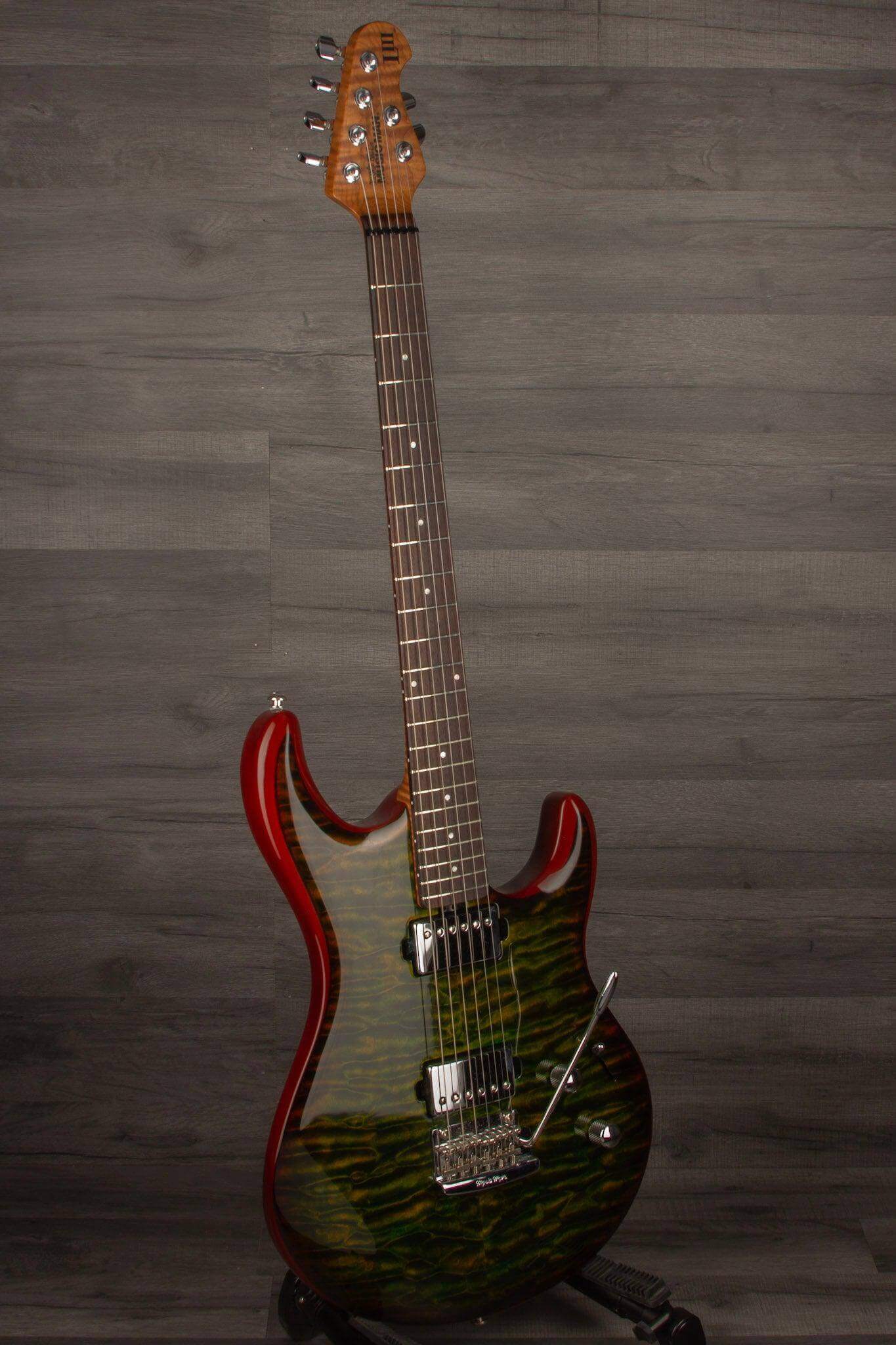 USED - Music Man Luke III Steve Lukather Signature HH - Luscious Green Quilt