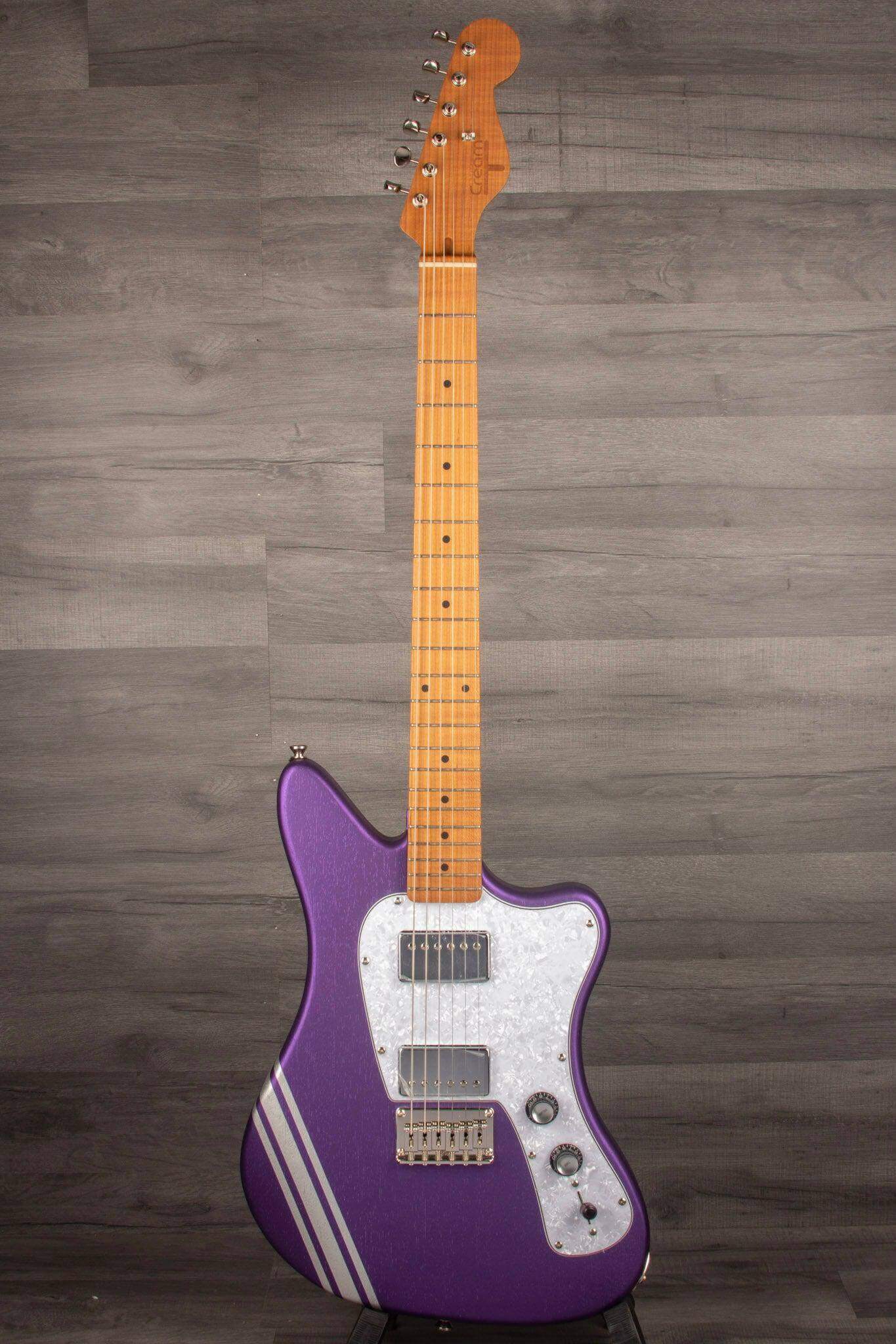 Cream T Guitars - Crossfire SRT-6 with Pickup Swapping in Metallic Purple