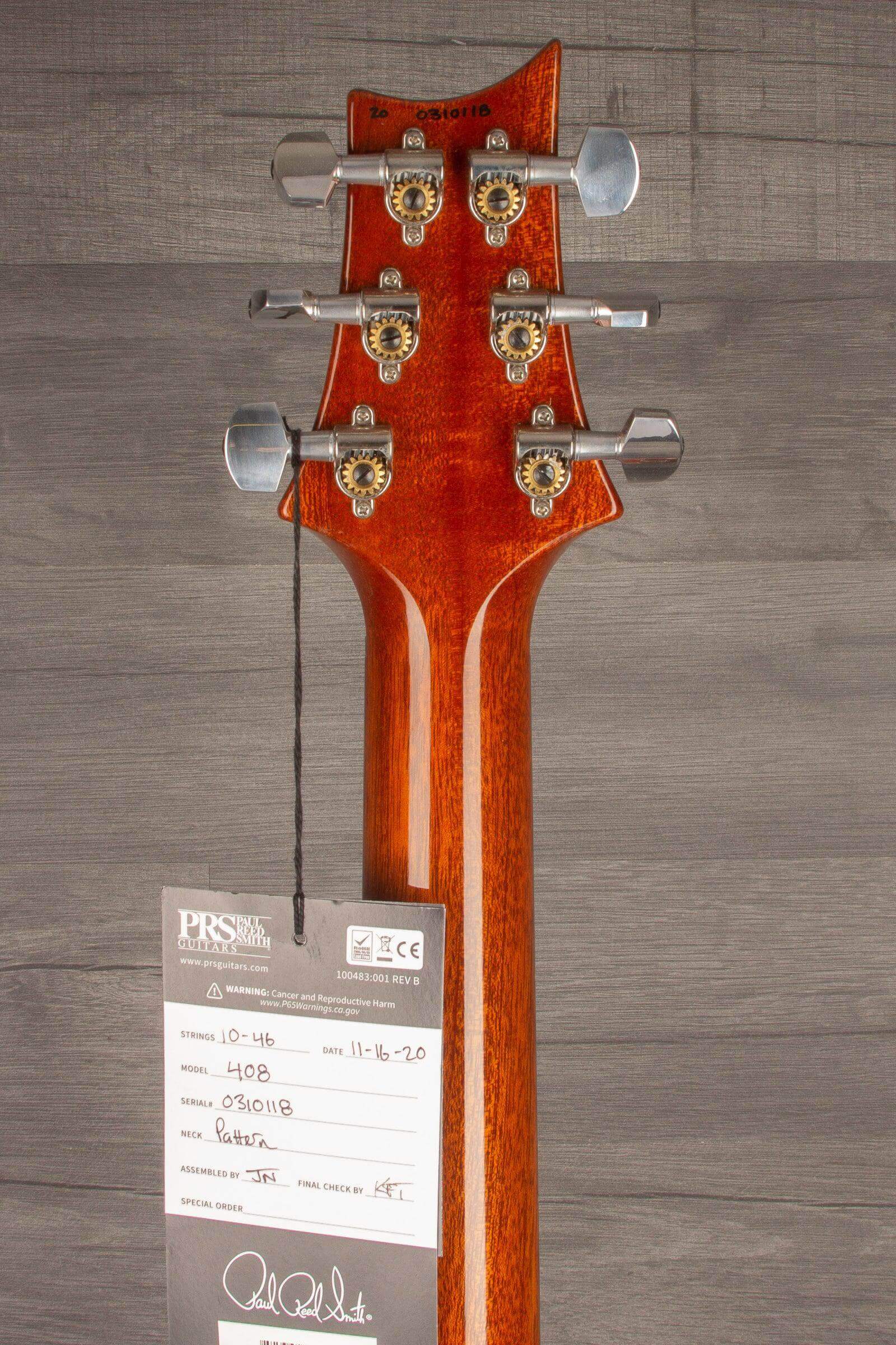 PRS Custom 408 Charcoal - s#0310118