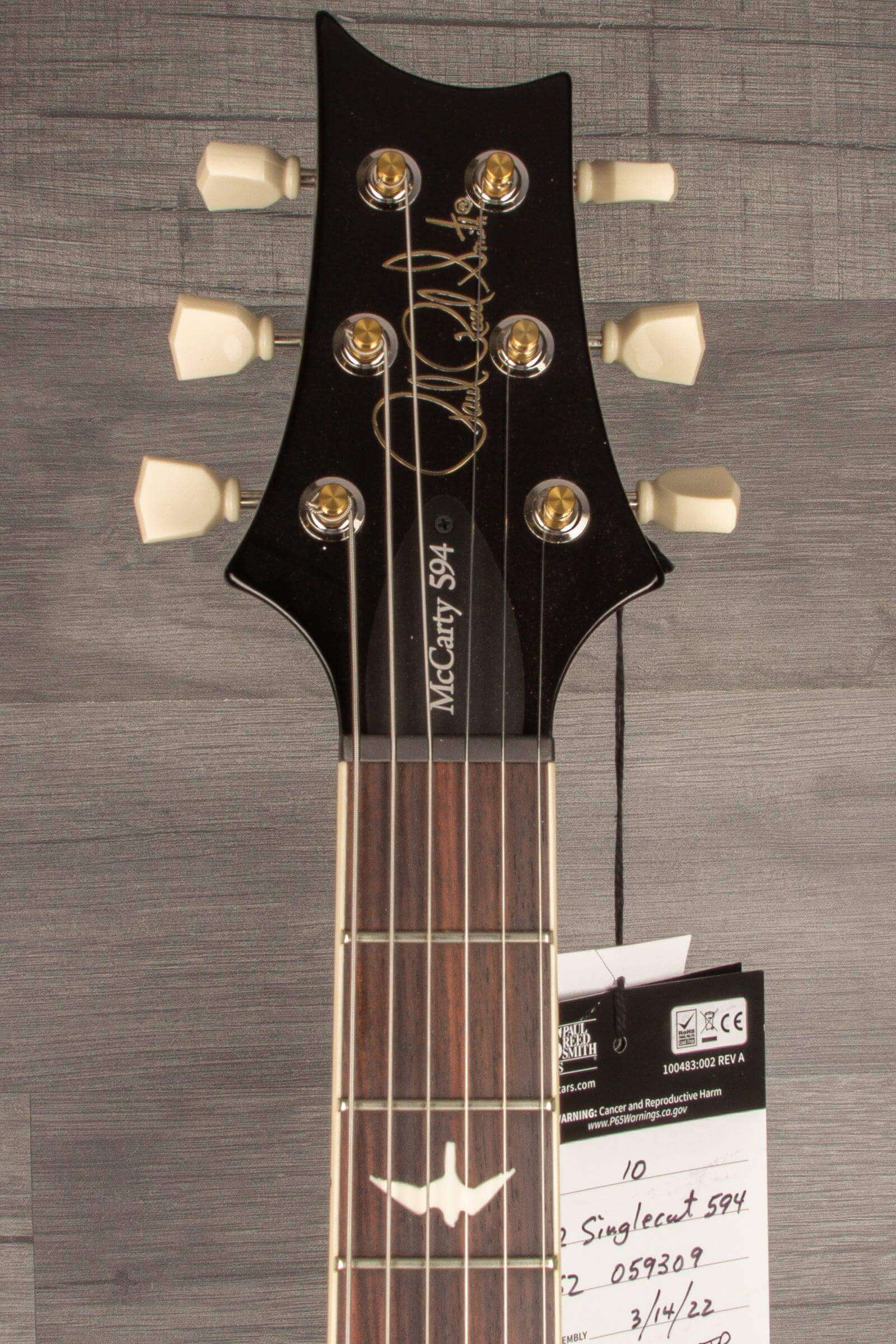 PRS S2 McCarty 594 Singlecut Electric Guitar - Burnt Amber Burst