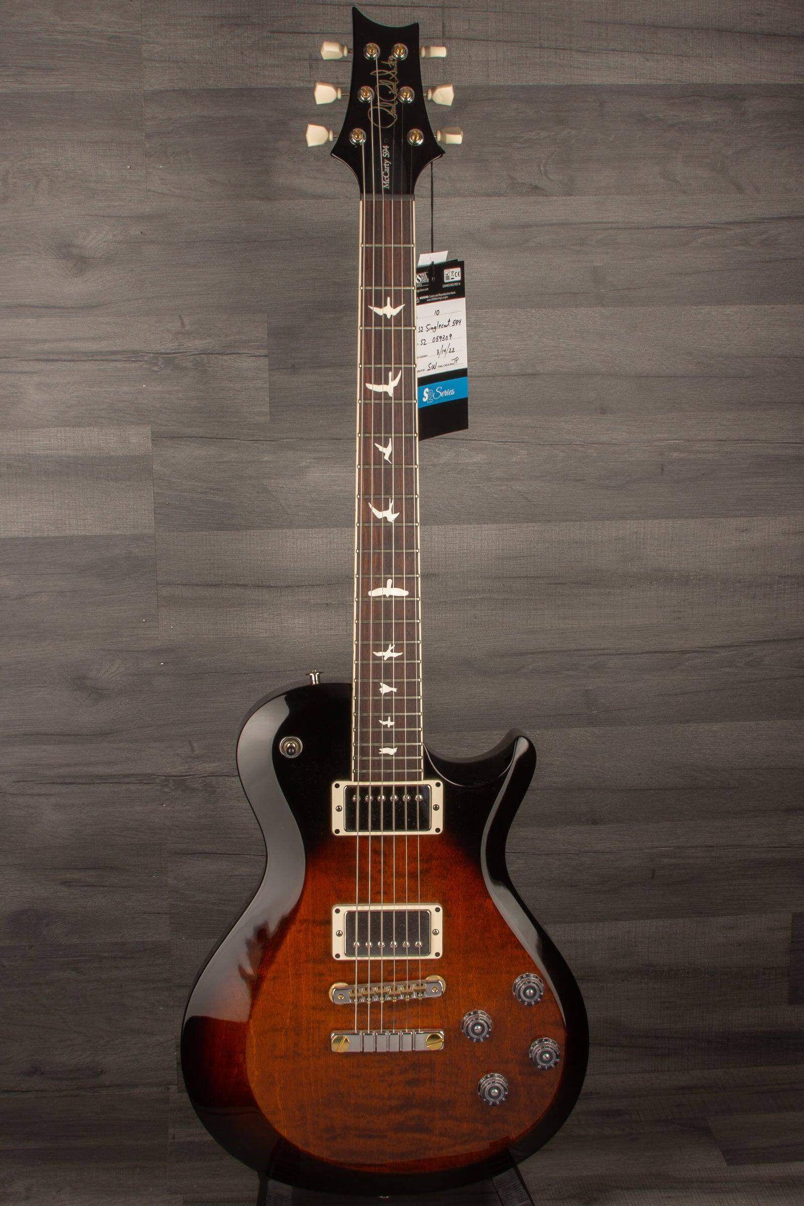 PRS S2 McCarty 594 Singlecut Electric Guitar - Burnt Amber Burst