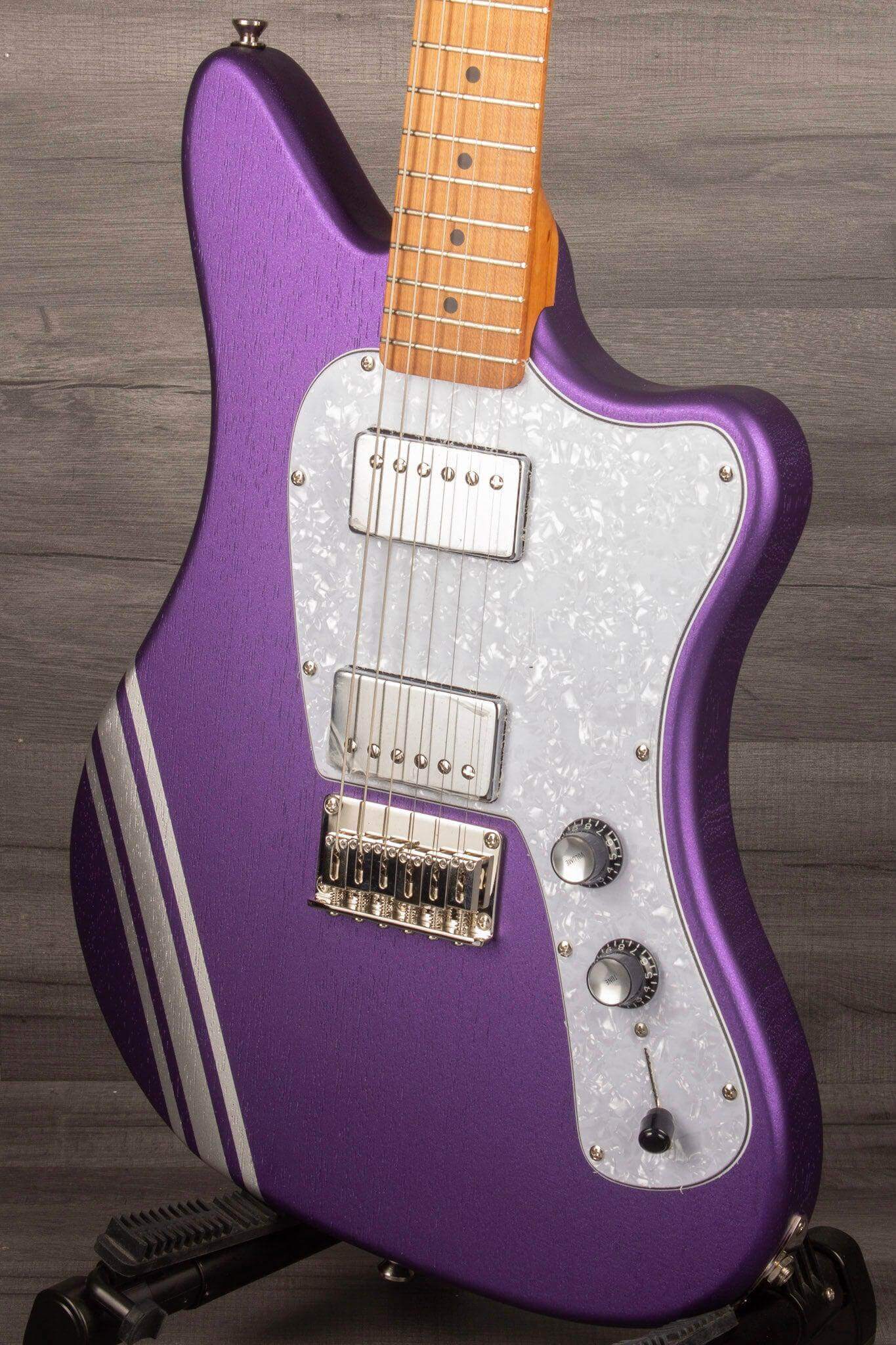 Cream T Guitars - Crossfire SRT-6 with Pickup Swapping in Metallic Purple
