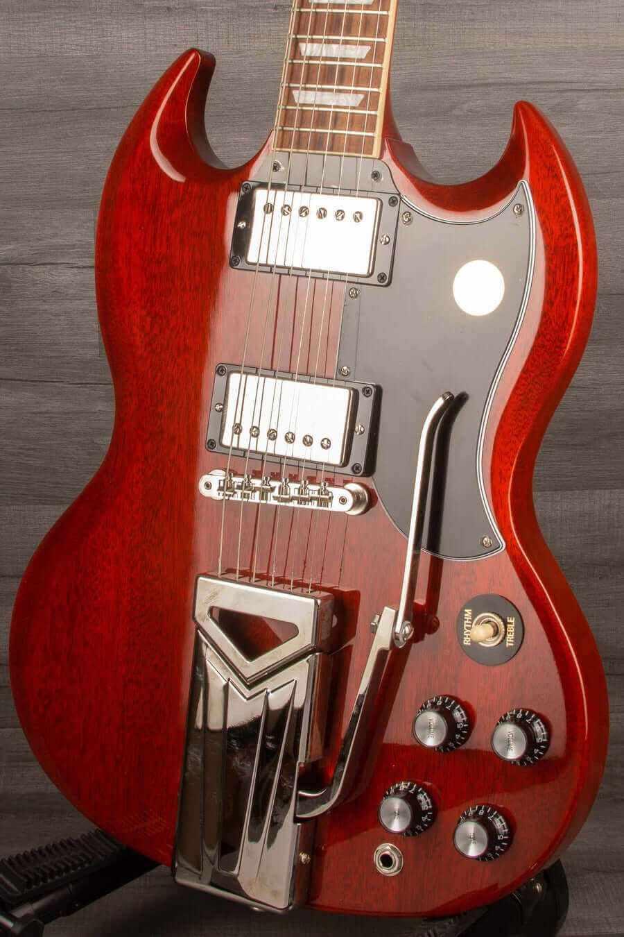 Gibson SG Standard 61 Sideways vibrola - Vintage Cherry s#227620292