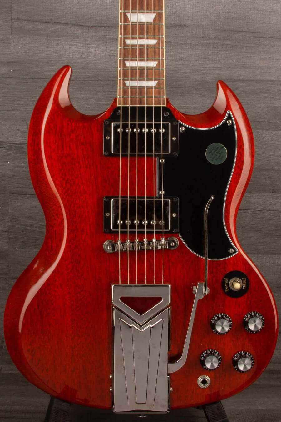 Gibson SG Standard 61 Sideways vibrola - Vintage Cherry s#227620292