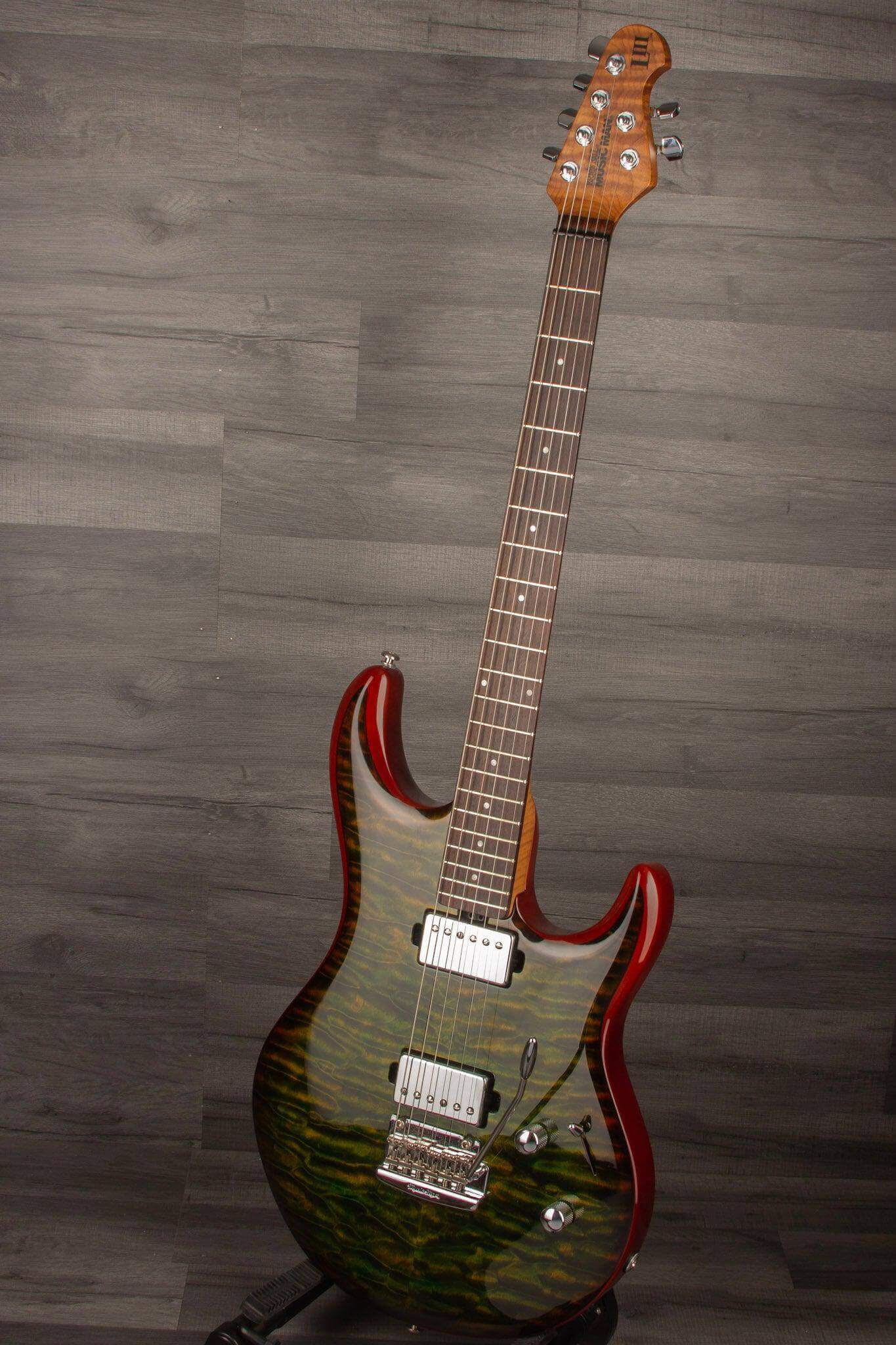 USED - Music Man Luke III Steve Lukather Signature HH - Luscious Green Quilt