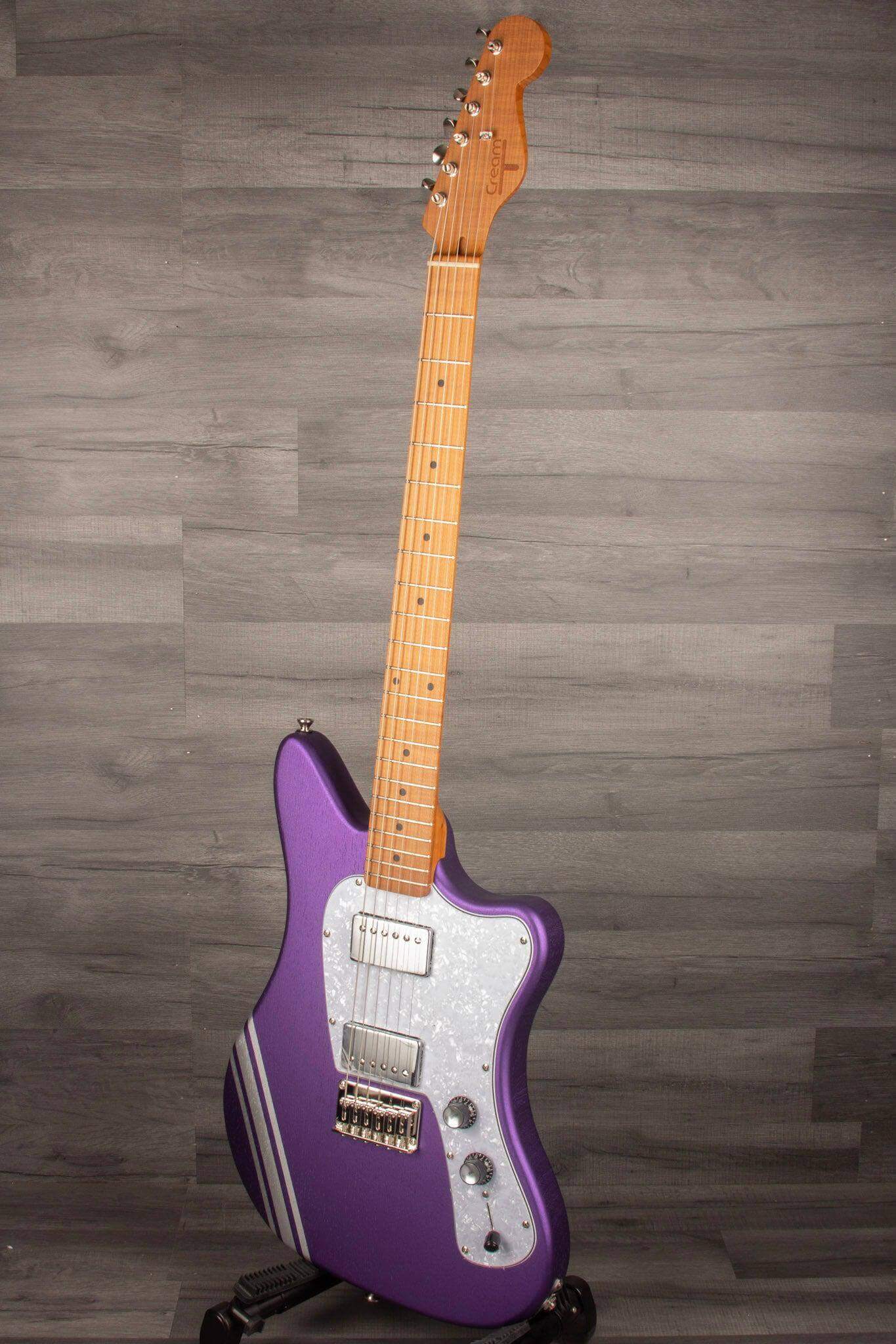 Cream T Guitars - Crossfire SRT-6 with Pickup Swapping in Metallic Purple