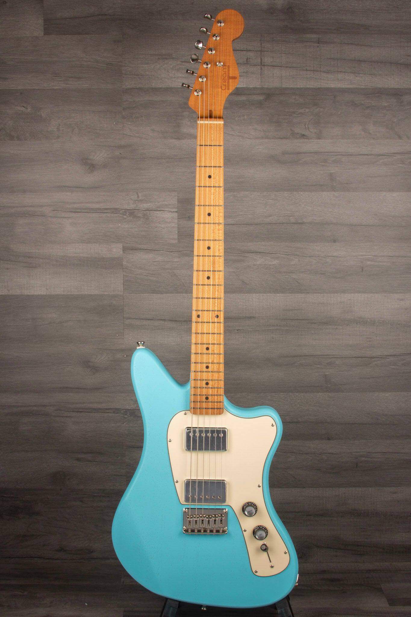 Cream T Guitars - Crossfire Standard with Pickup Swapping in Daphne Blue