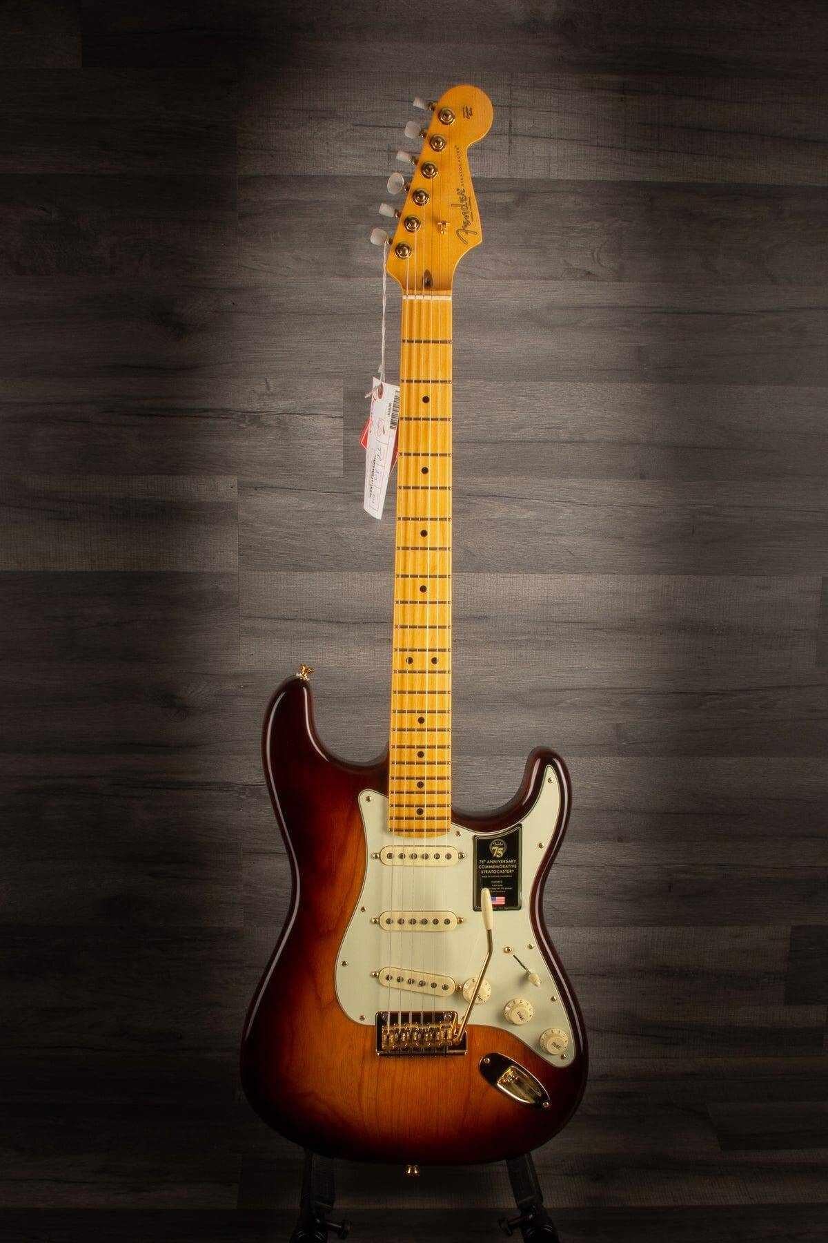 Fender 75th Anniversary Commemorative Stratocaster 2-Colour Bourbon Burst