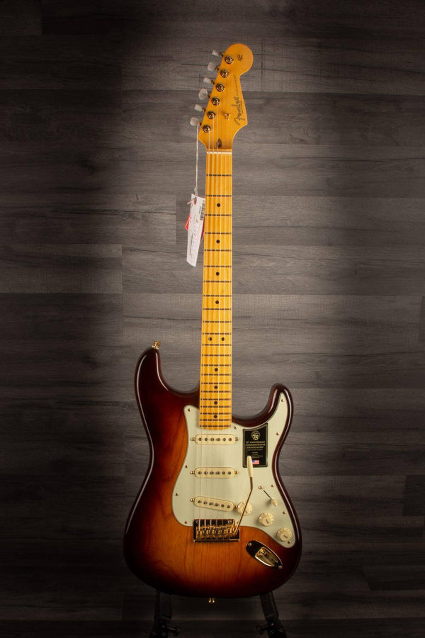 Fender 75th Anniversary Commemorative Stratocaster 2-Colour Bourbon Burst - MusicStreet