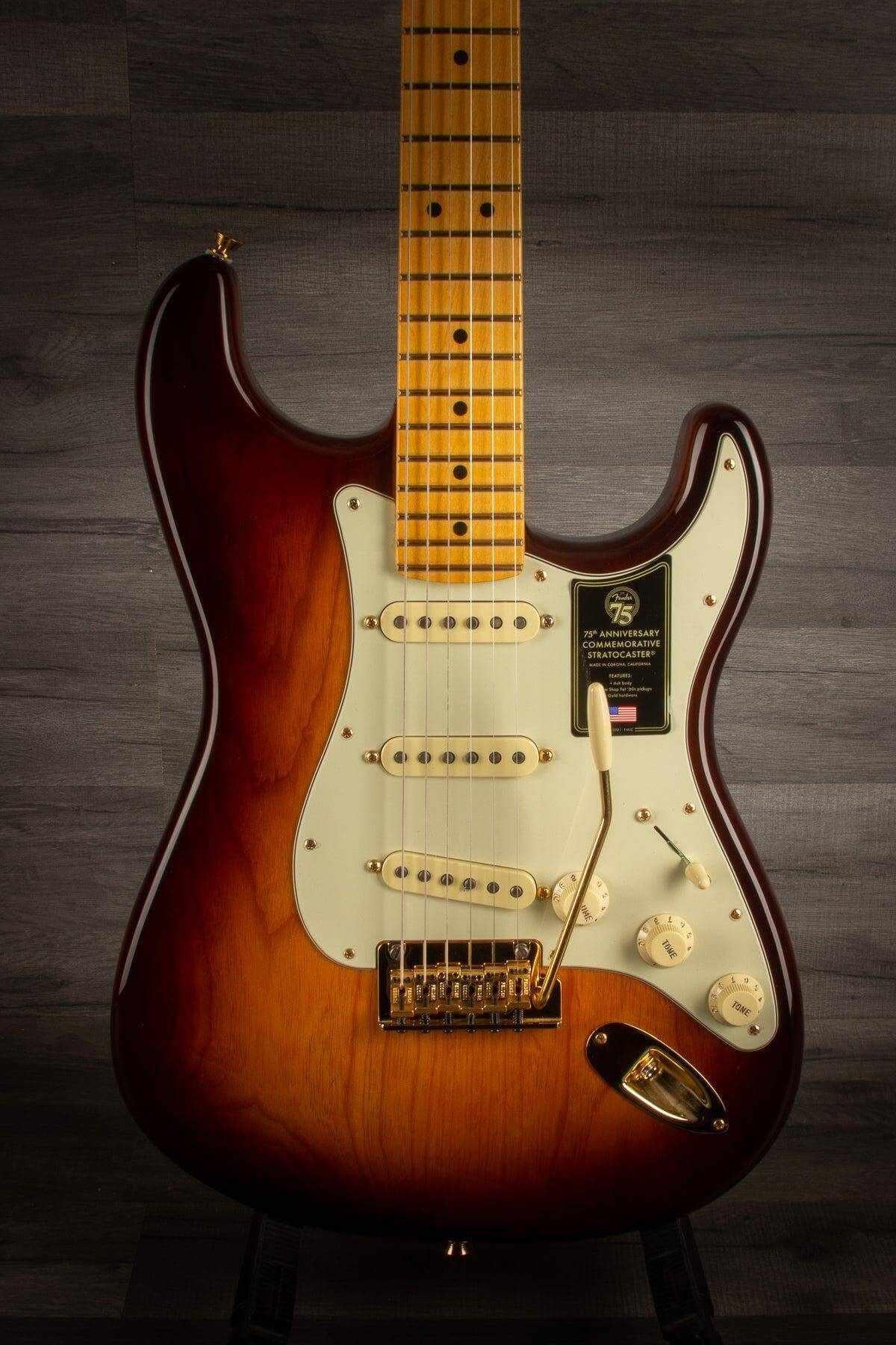 Fender 75th Anniversary Commemorative Stratocaster 2-Colour Bourbon Burst