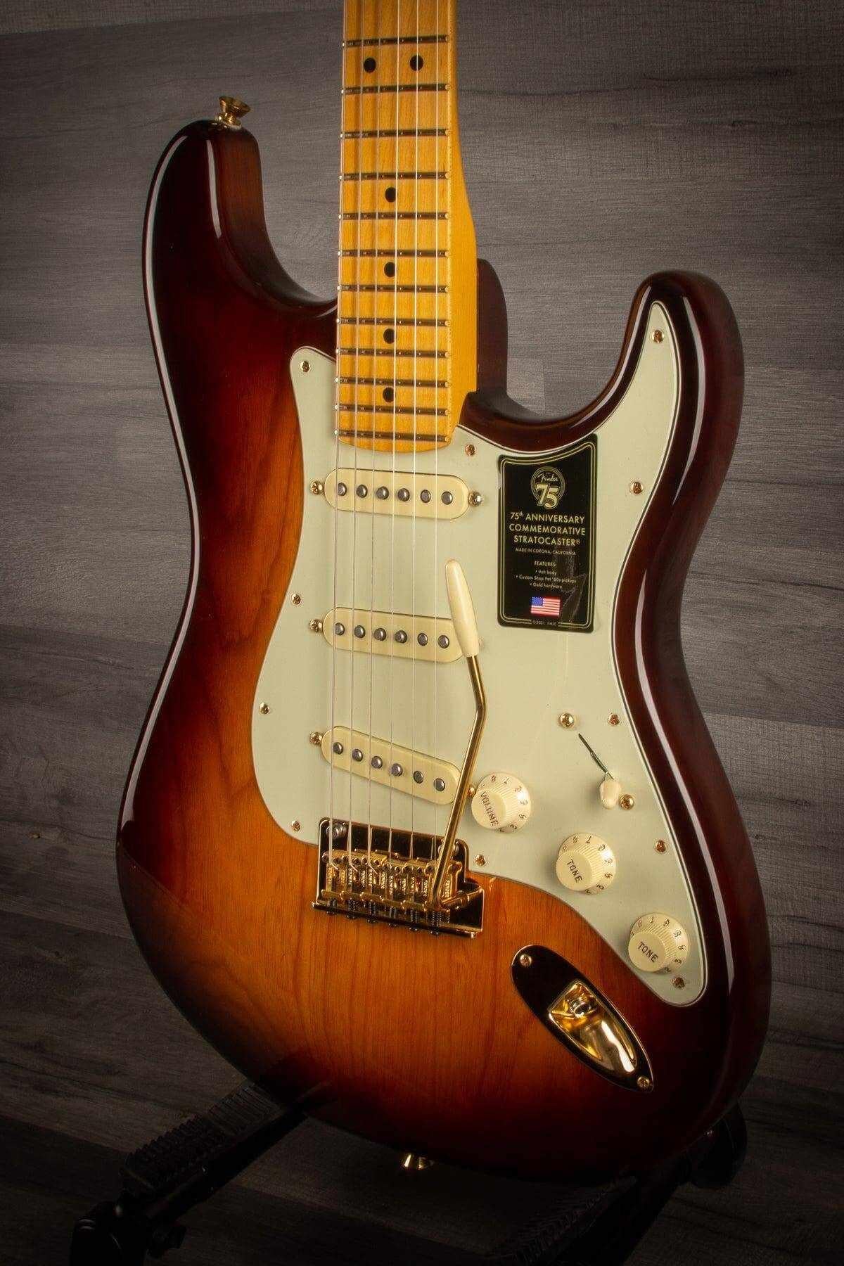 Fender 75th Anniversary Commemorative Stratocaster 2-Colour Bourbon Burst