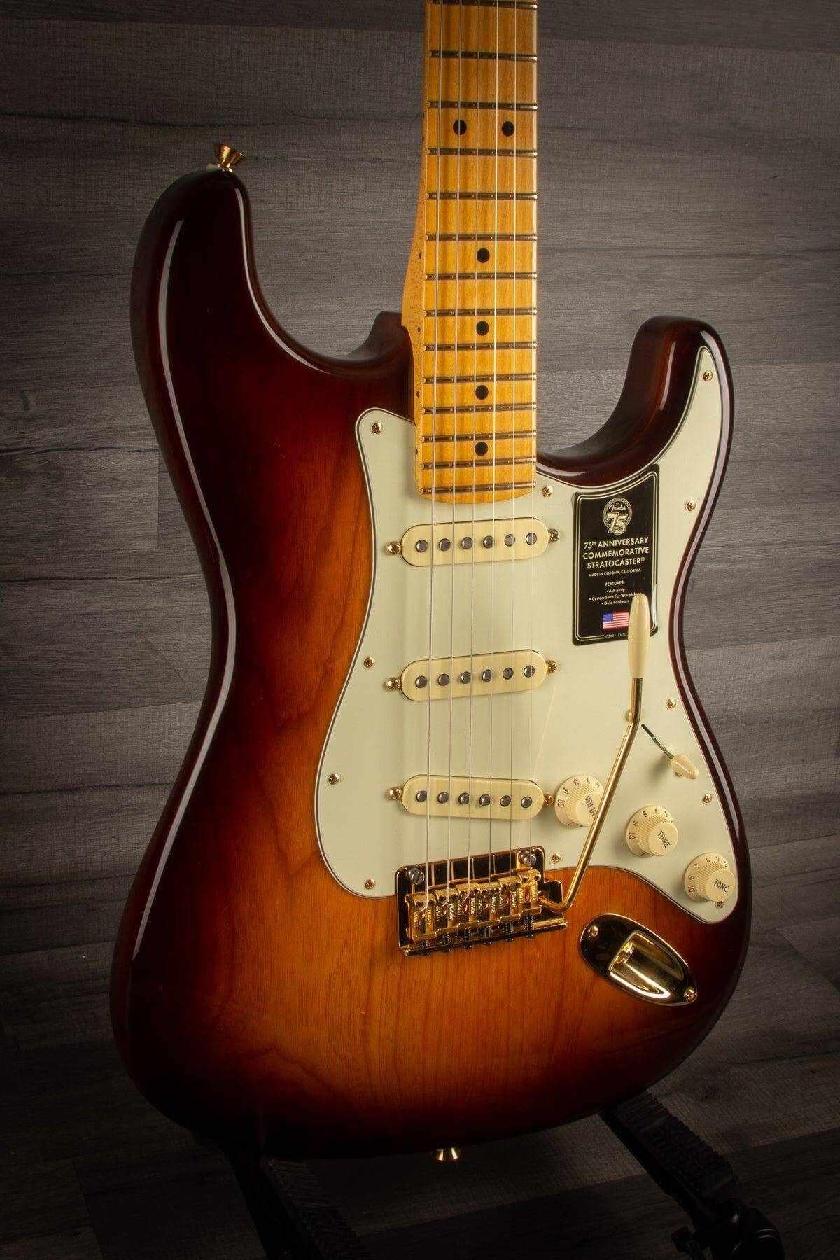 Fender 75th Anniversary Commemorative Stratocaster 2-Colour Bourbon Burst
