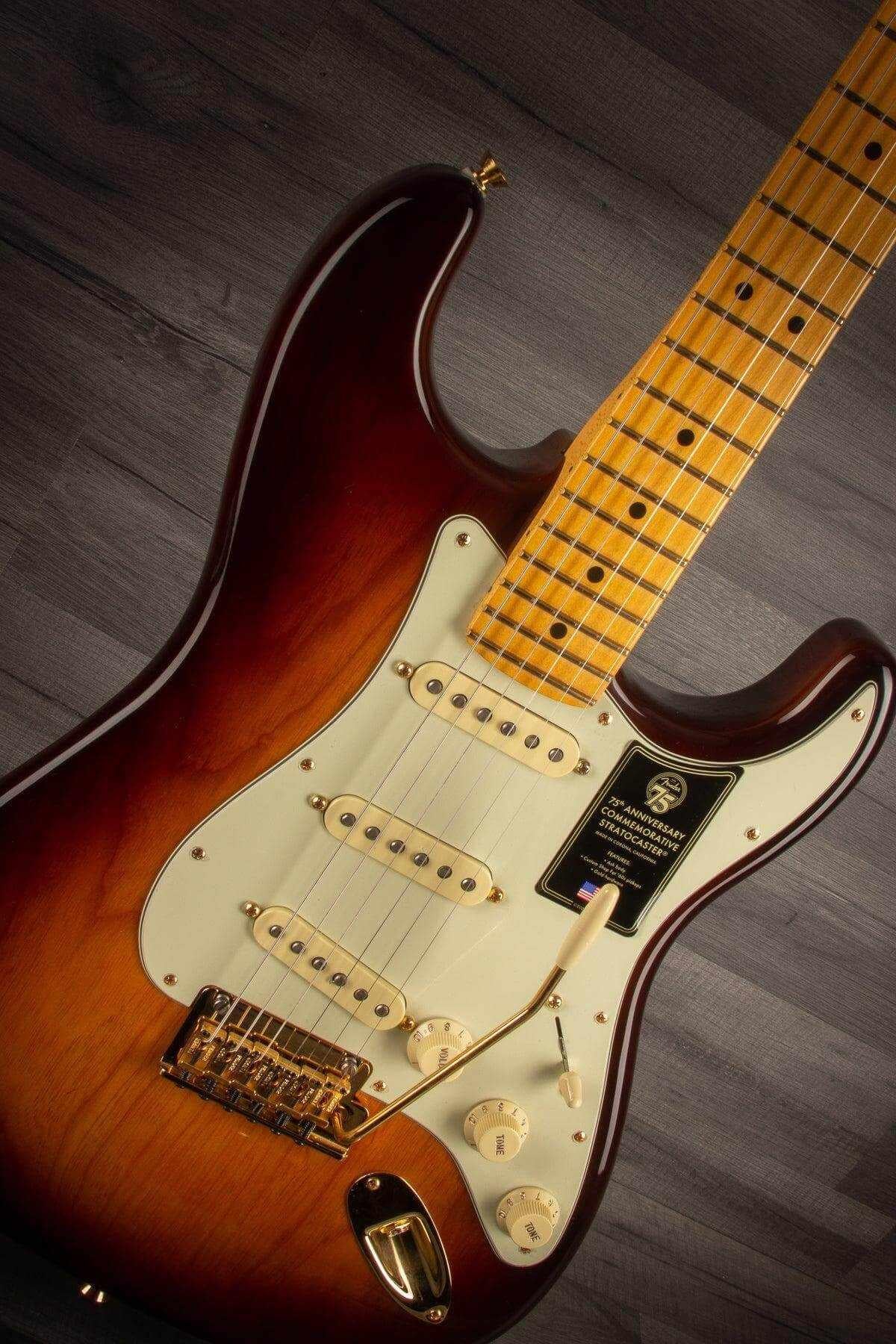 Fender 75th Anniversary Commemorative Stratocaster 2-Colour Bourbon Burst