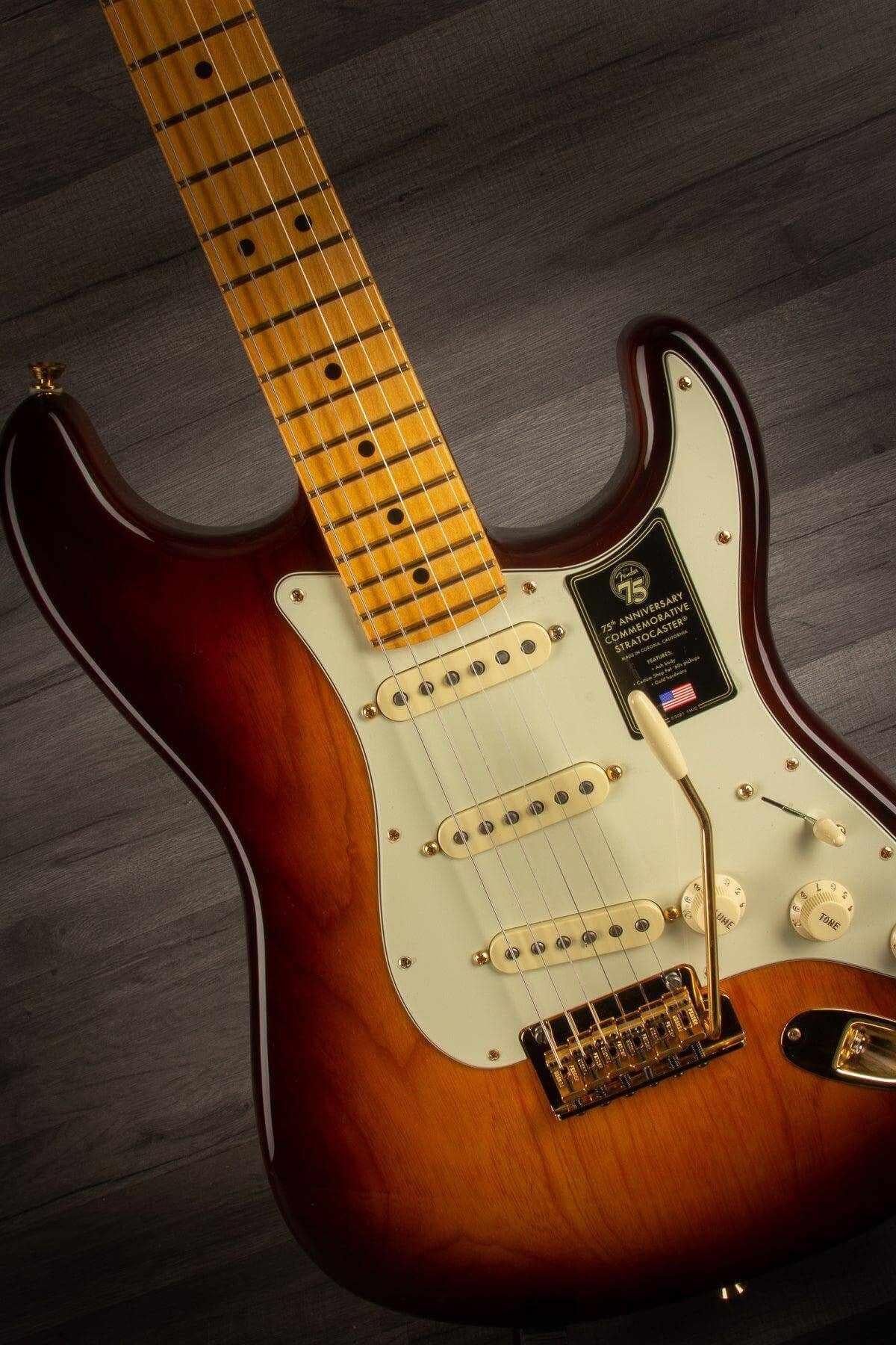 Fender 75th Anniversary Commemorative Stratocaster 2-Colour Bourbon Burst