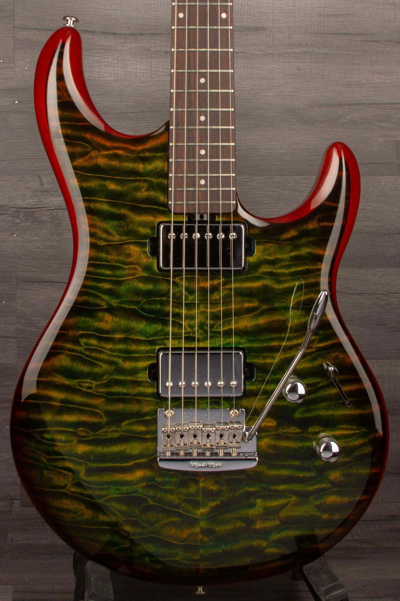 USED - Music Man Luke III Steve Lukather Signature HH - Luscious Green Quilt