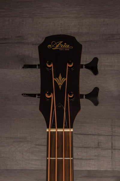 Aria FEB F2M Stained Brown Medium Scale Acoustic - Bass Guitar