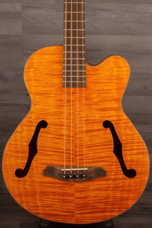 Aria FEB F2M Stained Brown Medium Scale Acoustic - Bass Guitar