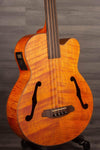 Aria FEB F2M/FL Medium scale Fretless Acoustic Bass Natural - MusicStreet