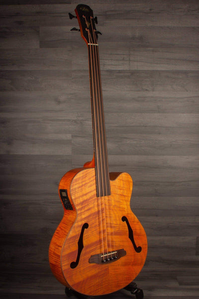 Aria FEB F2M/FL Medium scale Fretless Acoustic Bass Natural