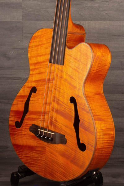Aria FEB F2M/FL Medium scale Fretless Acoustic Bass Natural