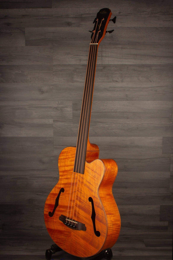 Aria FEB F2/FL Fretless Acoustic Bass Natural - MusicStreet