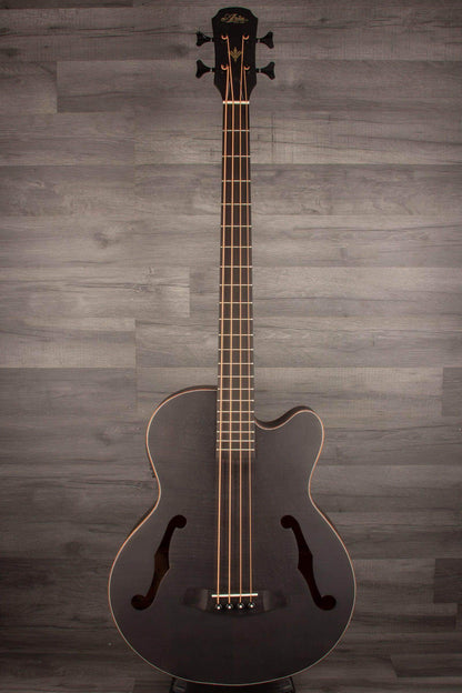 Aria FEB F2M Satin Black Medium Scale Acoustic - Bass Guitar