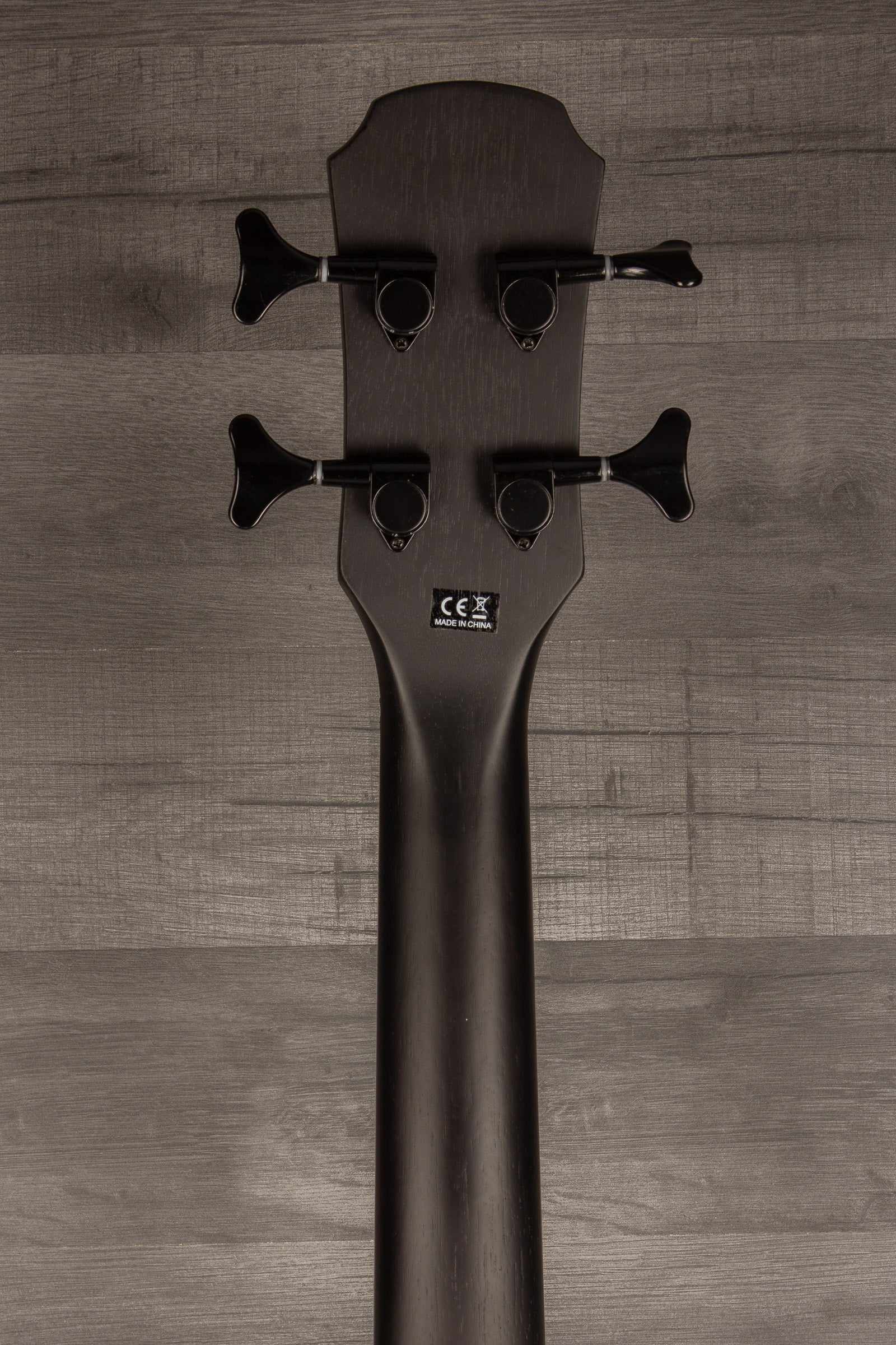 Aria FEB F2M Satin Black Medium Scale Acoustic - Bass Guitar