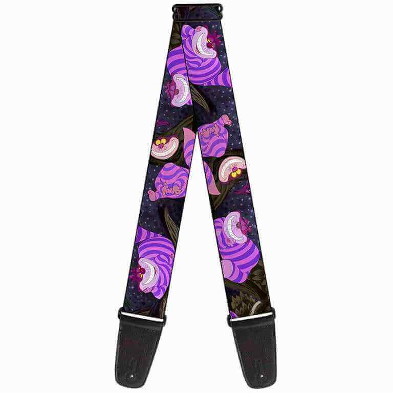 Buckle Down Cheshire Cat Poses Guitar Strap