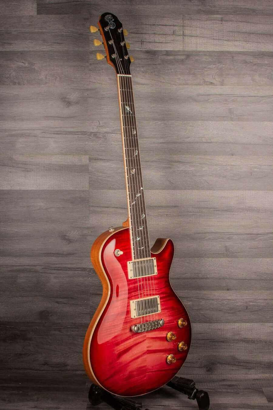 Patrick James Eggle Macon Carved Top - Blood Red s#30849