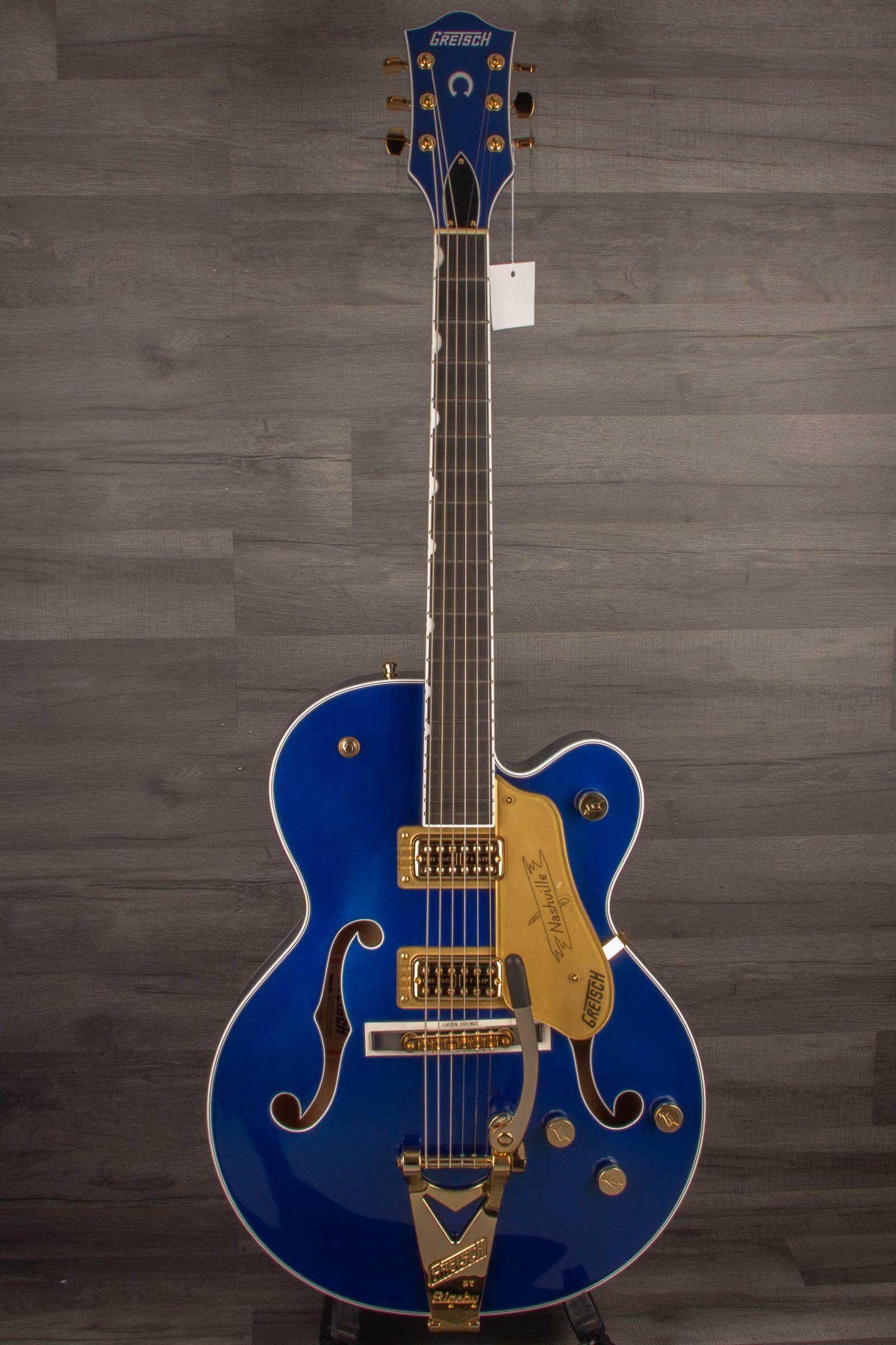 Gretsch G6120TG Pro Player Edition Nashville Electric Guitar - Azure Metallic