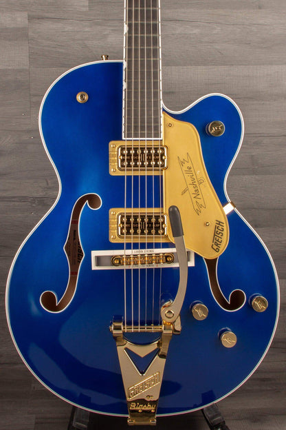 Gretsch G6120TG Pro Player Edition Nashville Electric Guitar - Azure Metallic