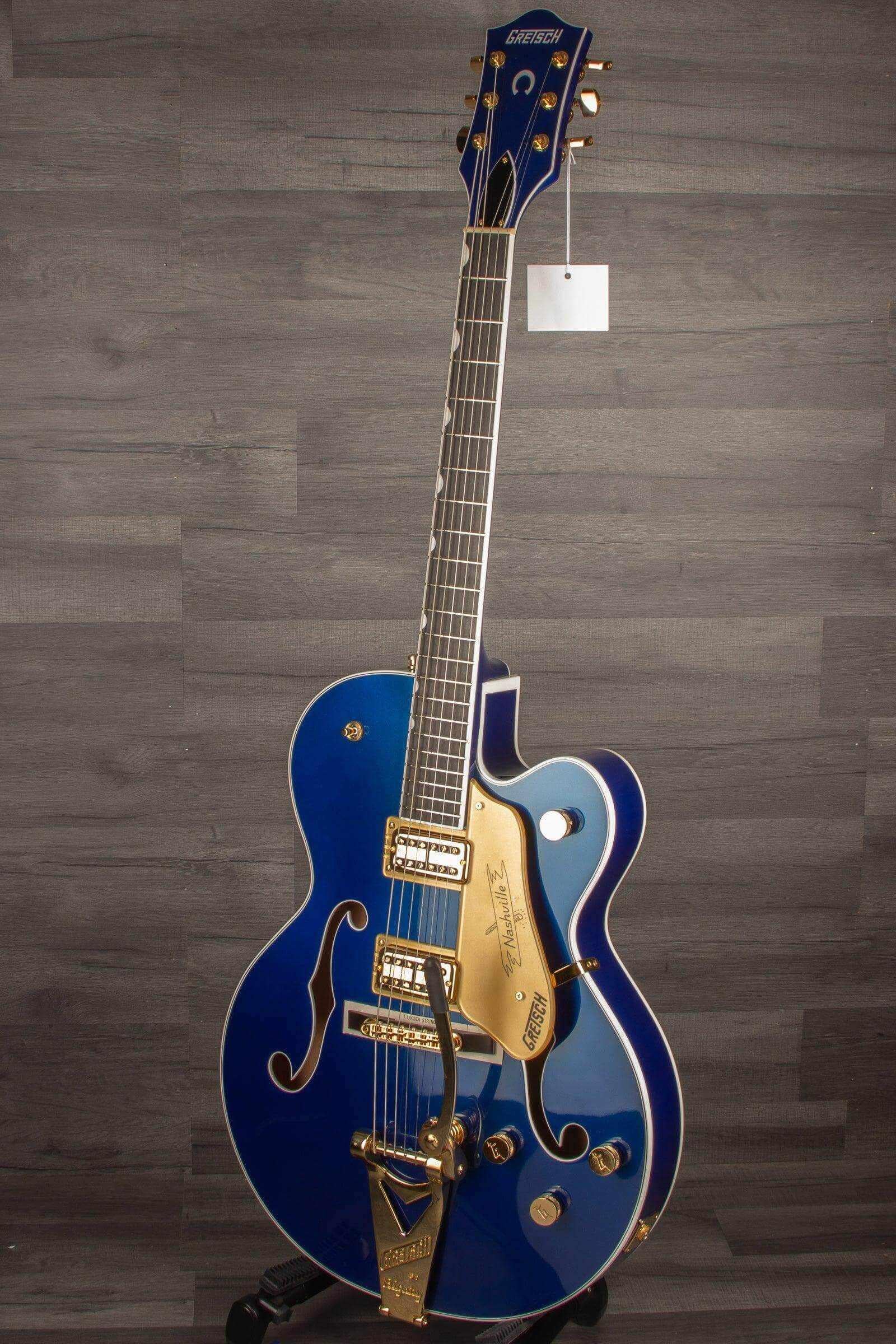 Gretsch G6120TG Pro Player Edition Nashville Electric Guitar - Azure Metallic