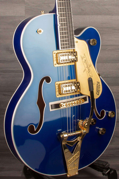 Gretsch G6120TG Pro Player Edition Nashville Electric Guitar - Azure Metallic
