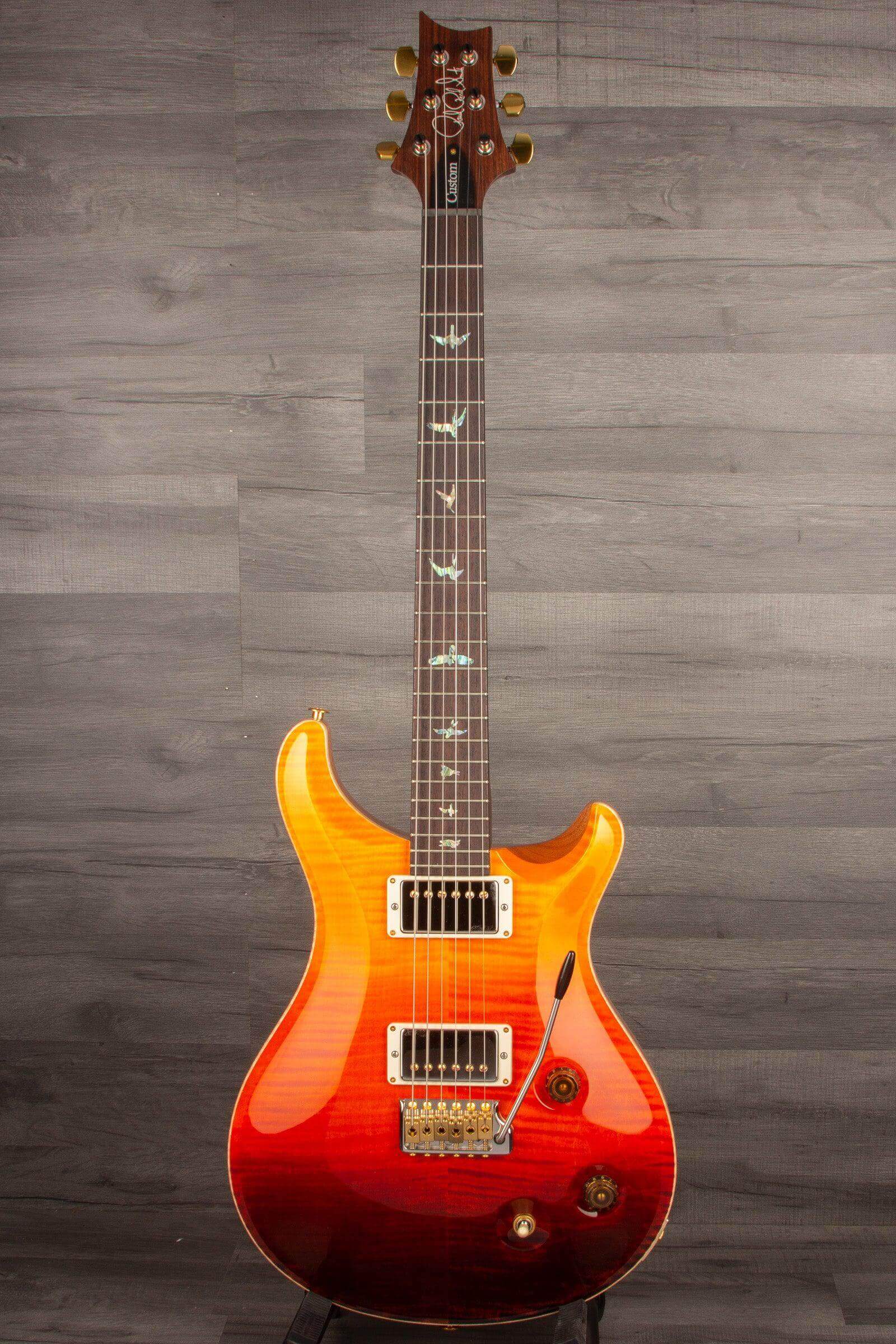 PRS Wood Library Custom 22 Orange Fade Flame Top - Solid Rosewood Neck