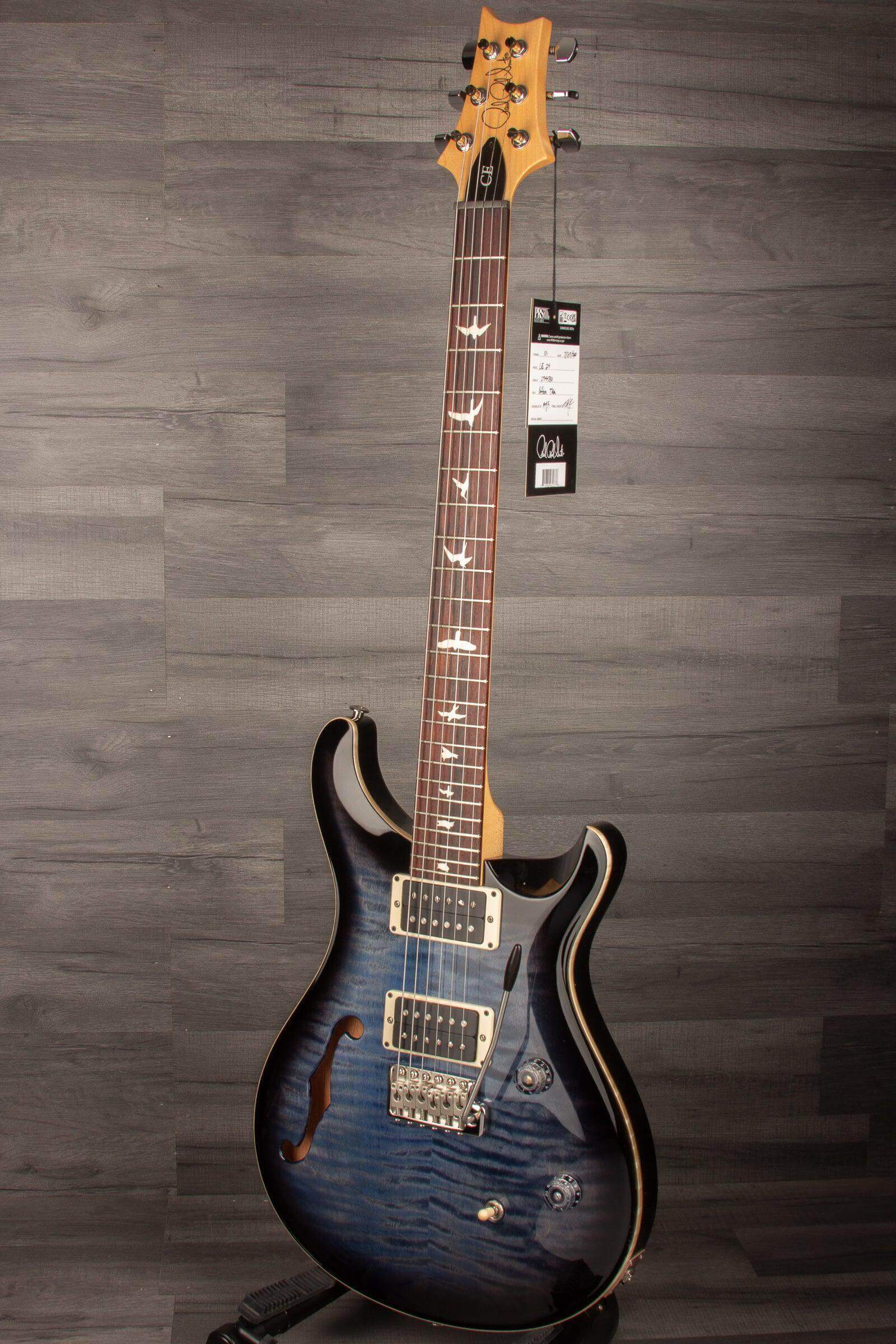 PRS CE24 Semi Hollow - Faded Blue Smokeburst s#0344760 - MusicStreet