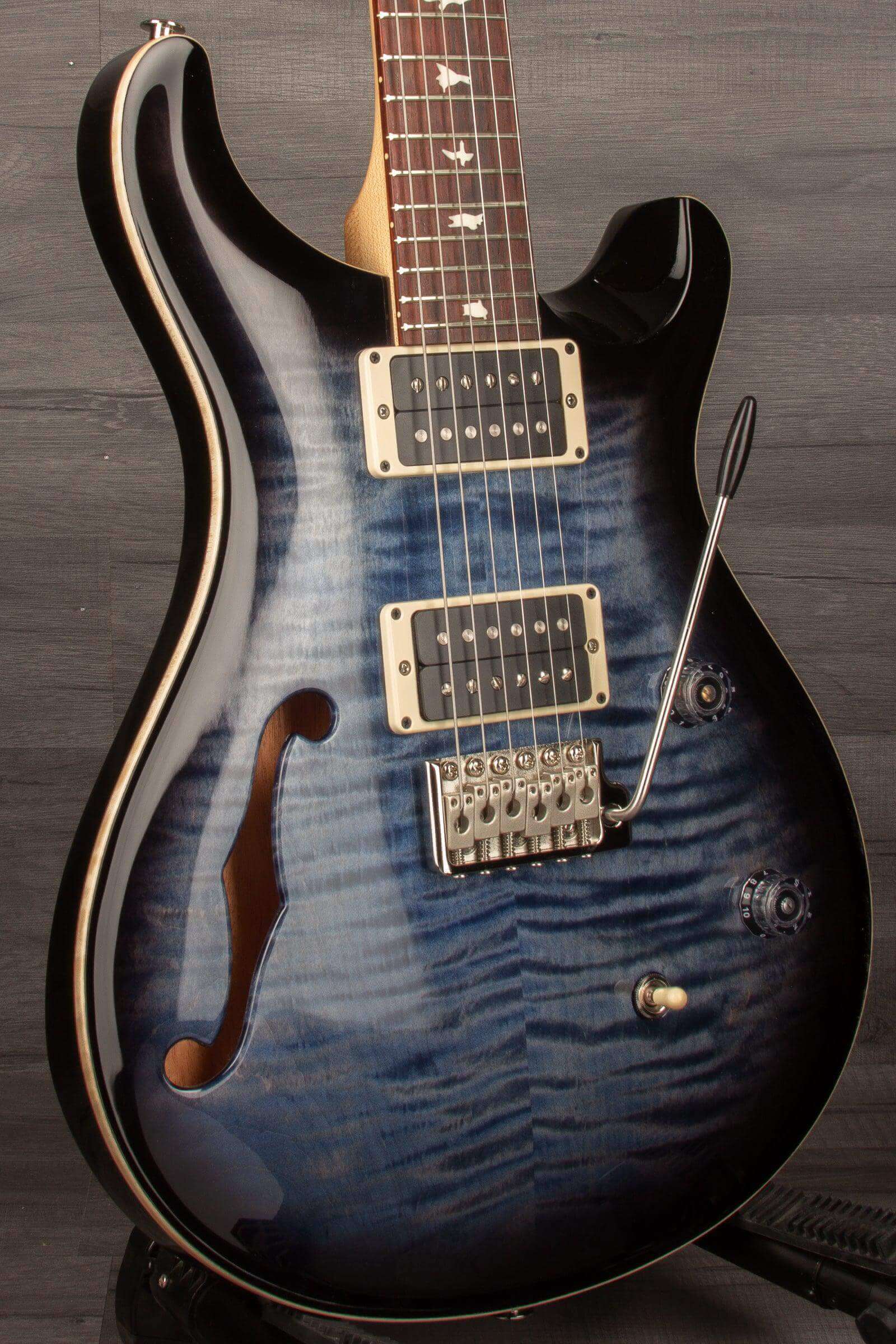 PRS CE24 Semi Hollow - Faded Blue Smokeburst s#0344760 - MusicStreet