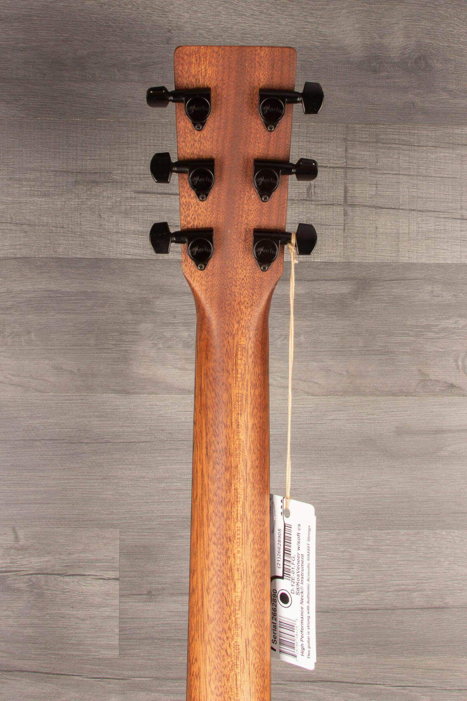 Martin D-12E Koa Electro Acoustic guitar with Fishman MX-T