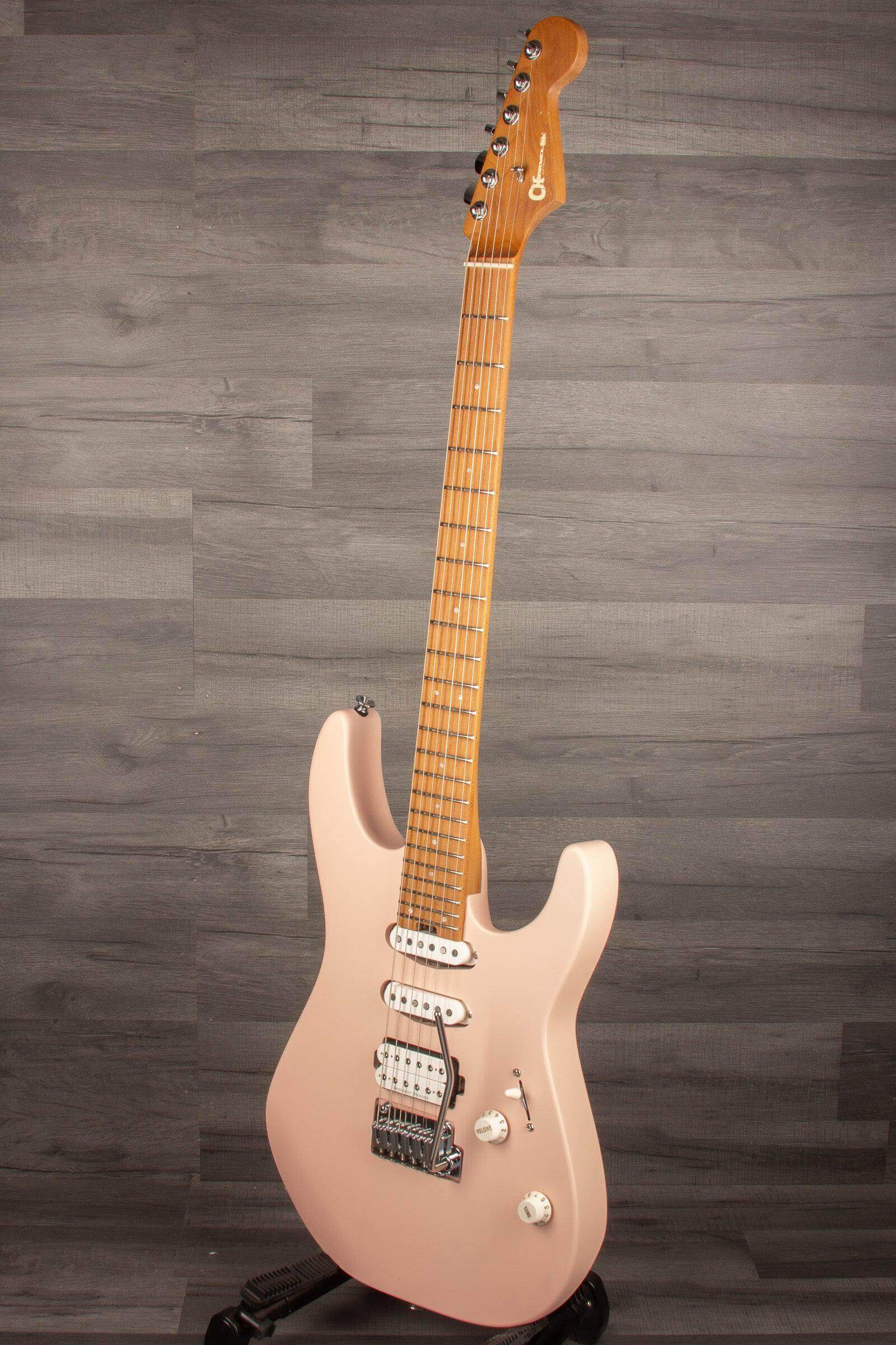 Charvel - Pro-Mod DK24 HSS MPL, Caramelized Maple Fingerboard, Satin shell pink