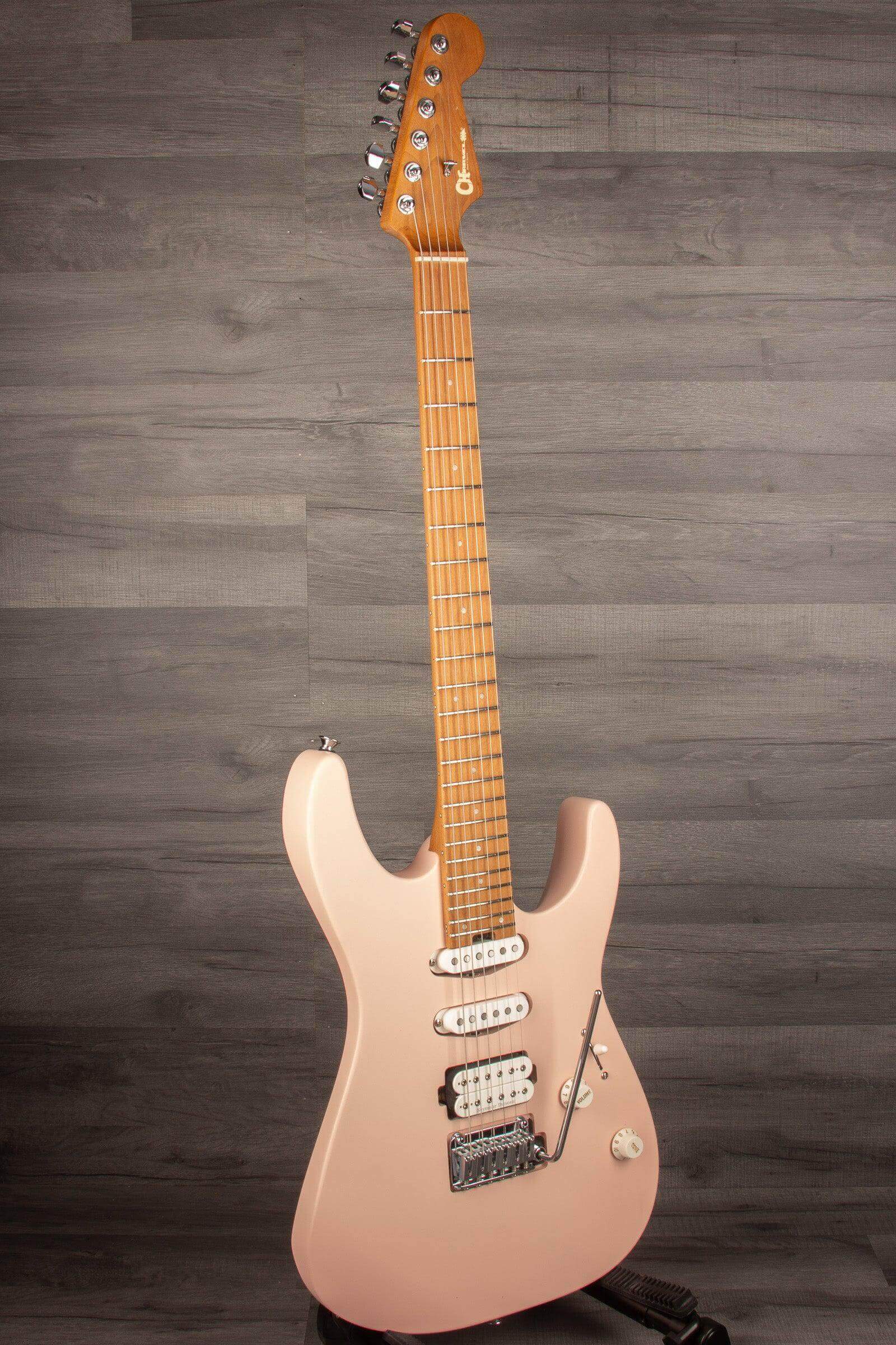 Charvel - Pro-Mod DK24 HSS MPL, Caramelized Maple Fingerboard, Satin shell pink