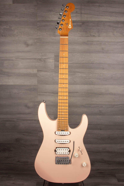 Charvel - Pro-Mod DK24 HSS MPL, Caramelized Maple Fingerboard, Satin shell pink
