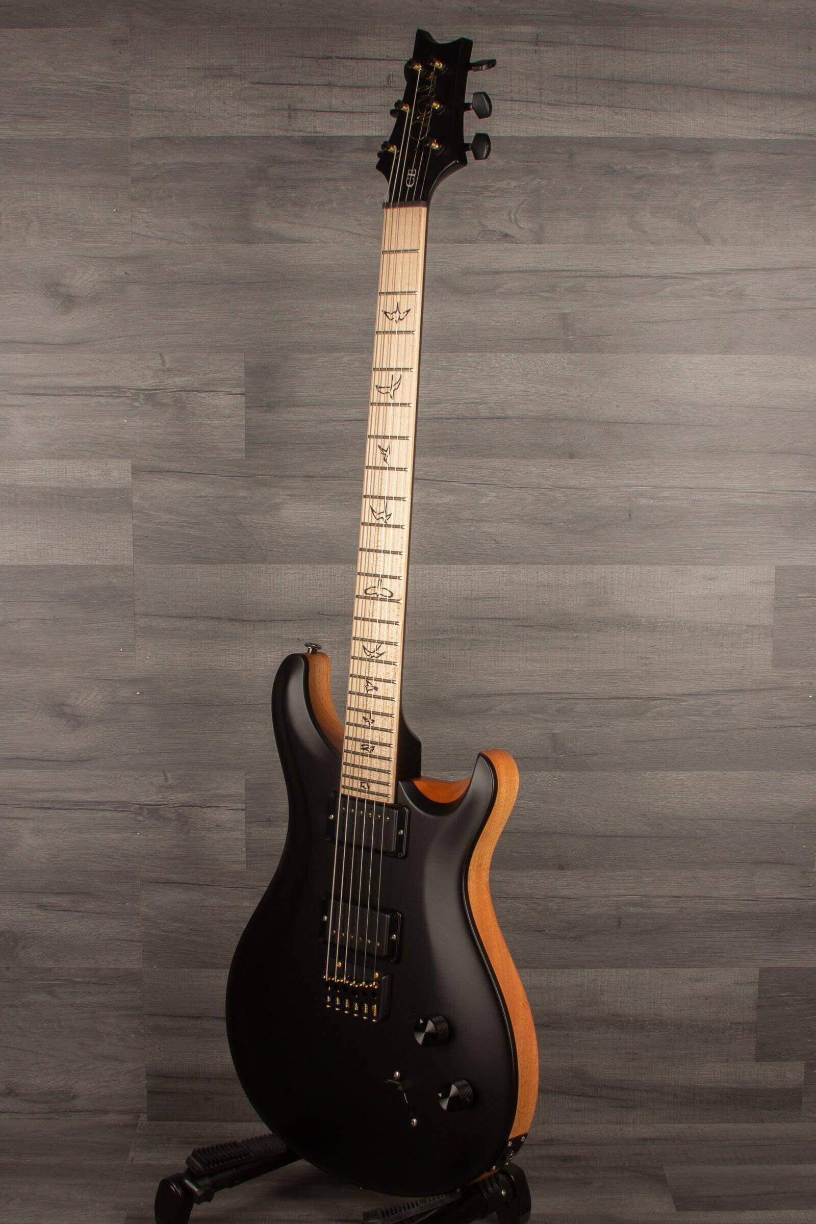 PRS CE24 Dustie Waring Signature, Hardtail - Black Top / Natural back s#0354137