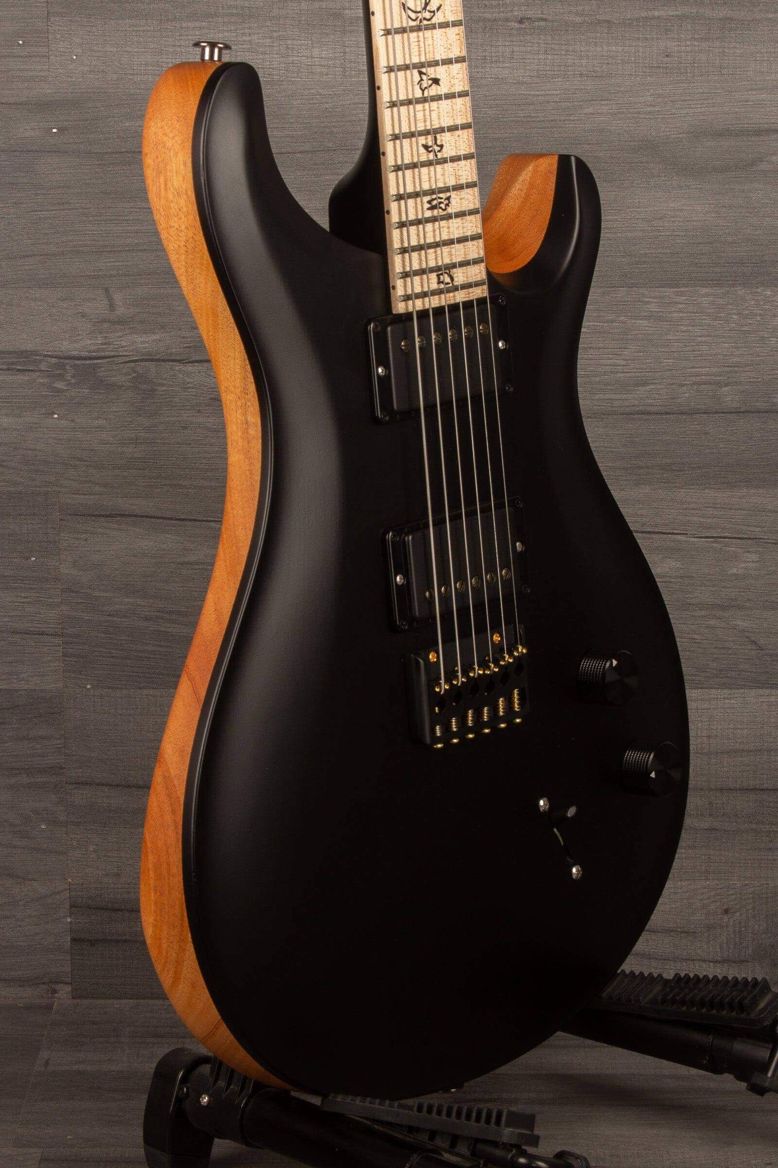 PRS CE24 Dustie Waring Signature, Hardtail - Black Top / Natural back s#0354137