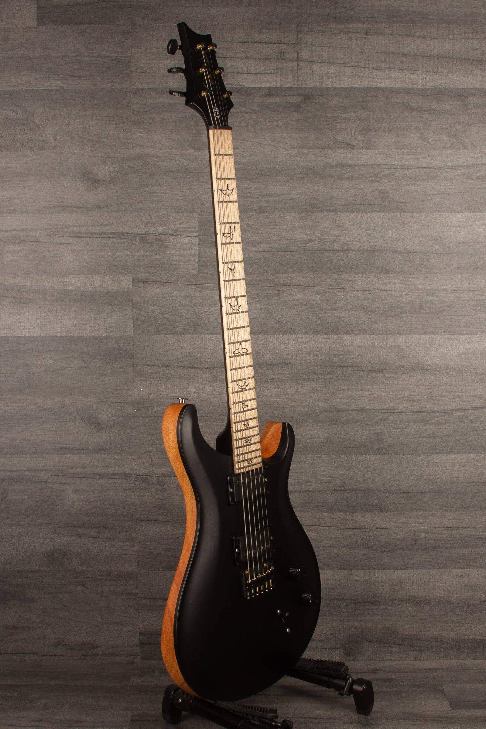 PRS CE24 Dustie Waring Signature, Hardtail - Black Top / Natural back s#0354137