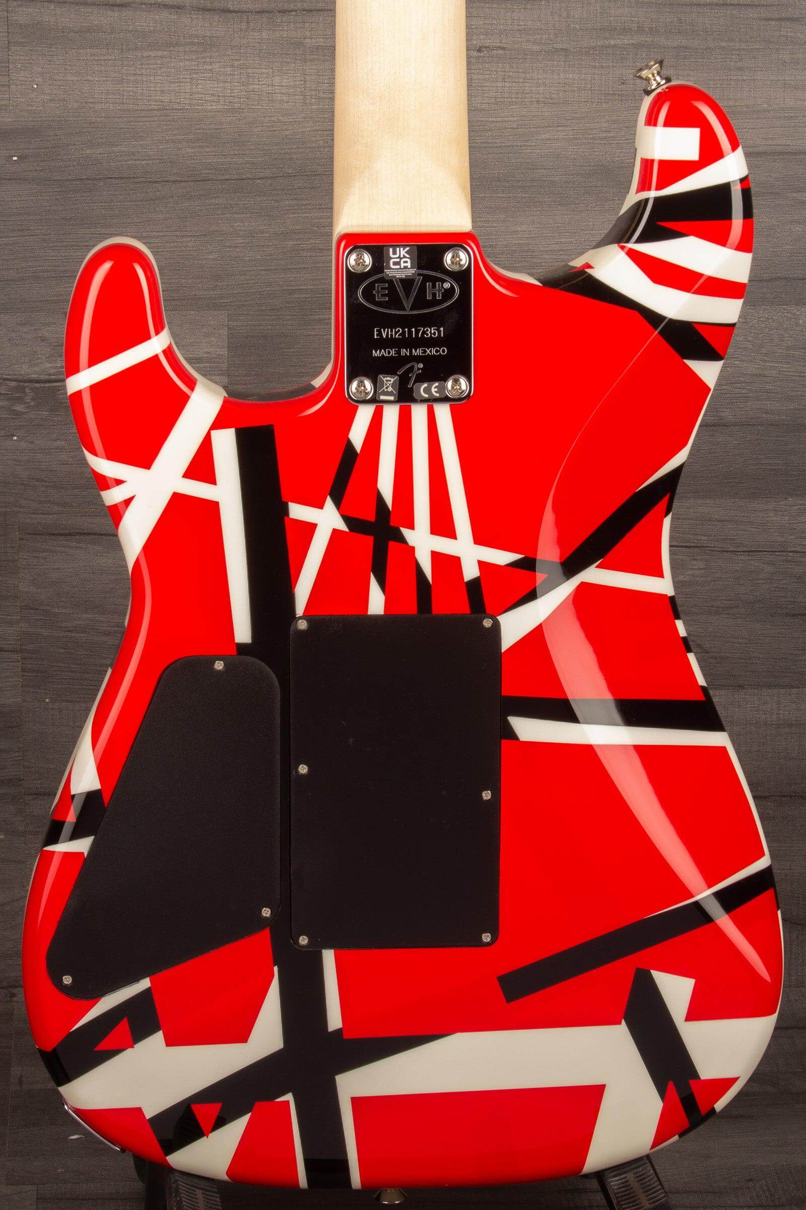 EVH Striped Series Electric Guitar - Red with Black Stripes