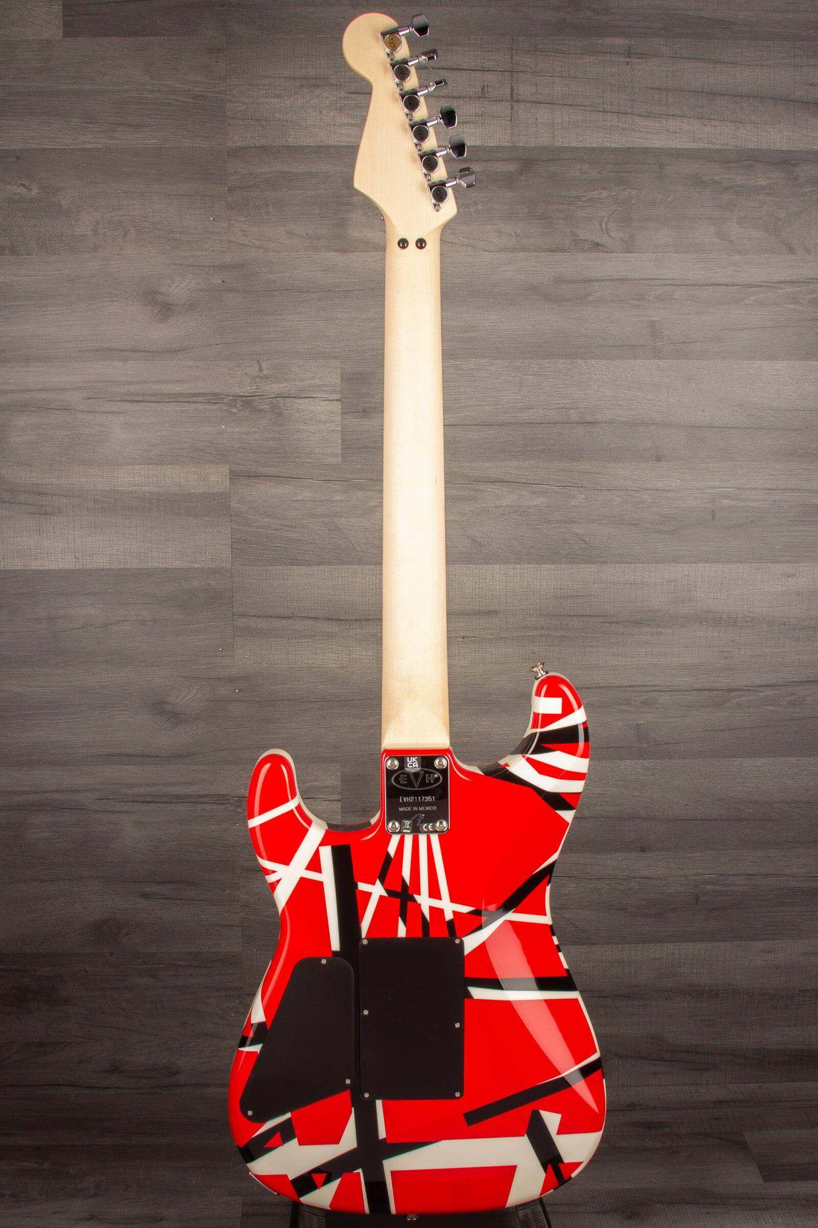 EVH Striped Series Electric Guitar - Red with Black Stripes