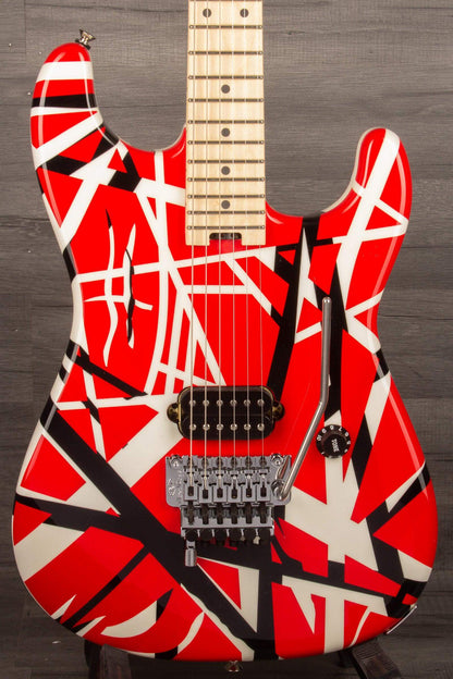EVH Striped Series Electric Guitar - Red with Black Stripes
