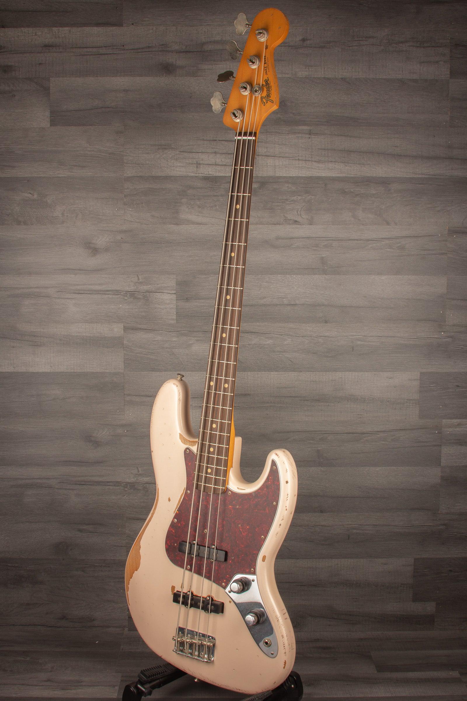 Fender flea jazz bass shop roadworn shell pink